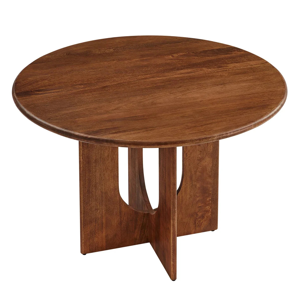 Rivian Round 48" Wood Dining Table in Walnut