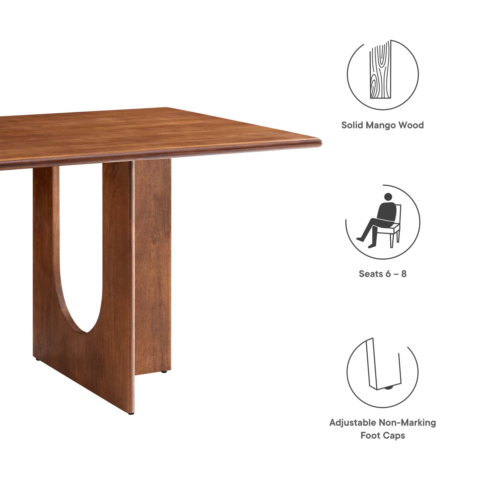 Rivian Rectangular 70" Wood Dining Table