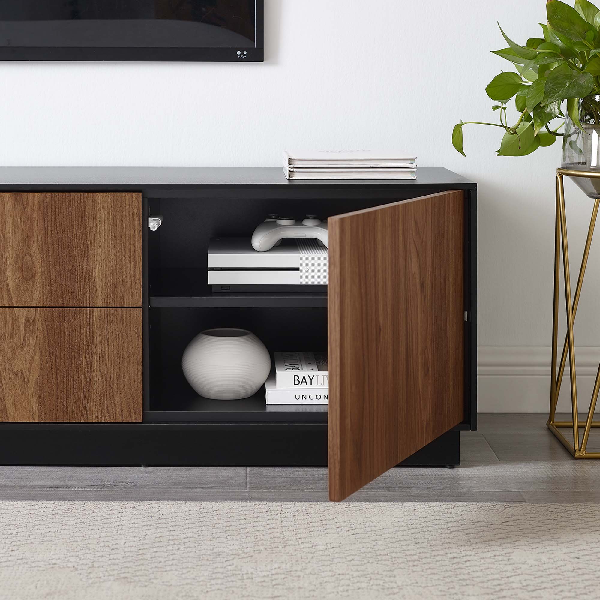 Holden 63” TV Stand in Black Walnut