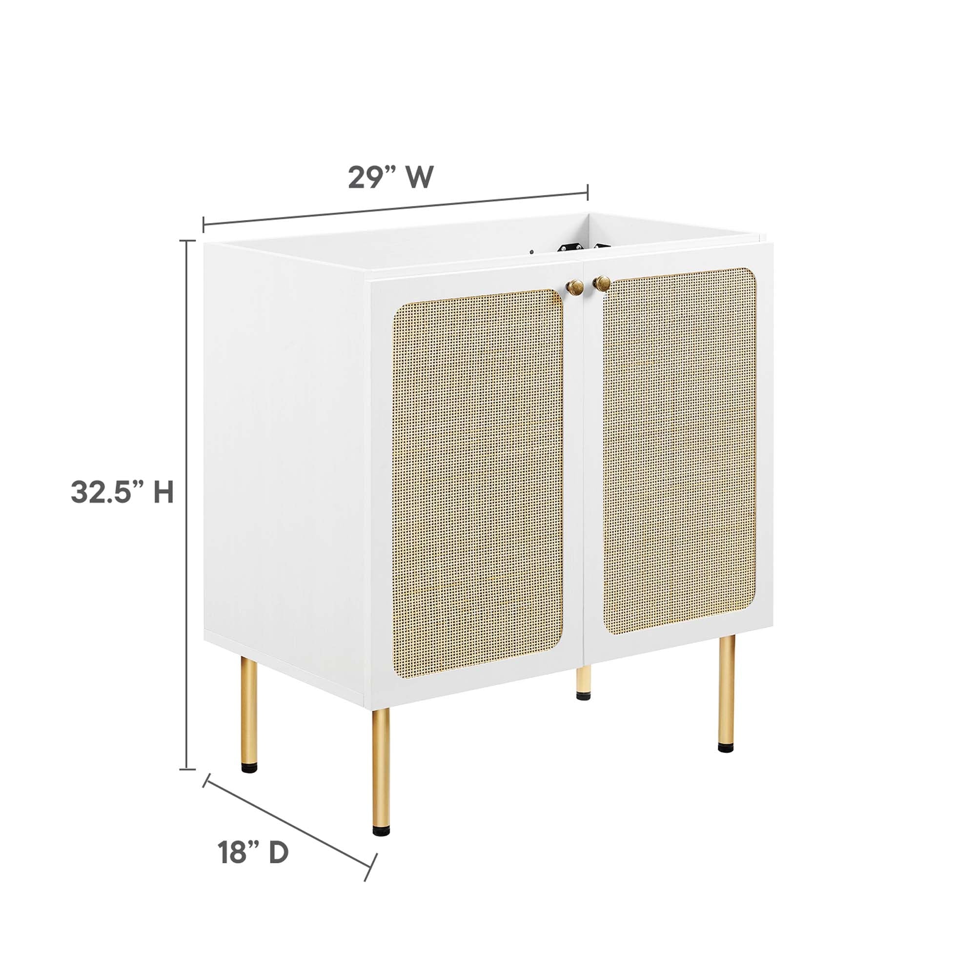 Meuble-lavabo de salle de bain Chaucer, lavabo non inclus