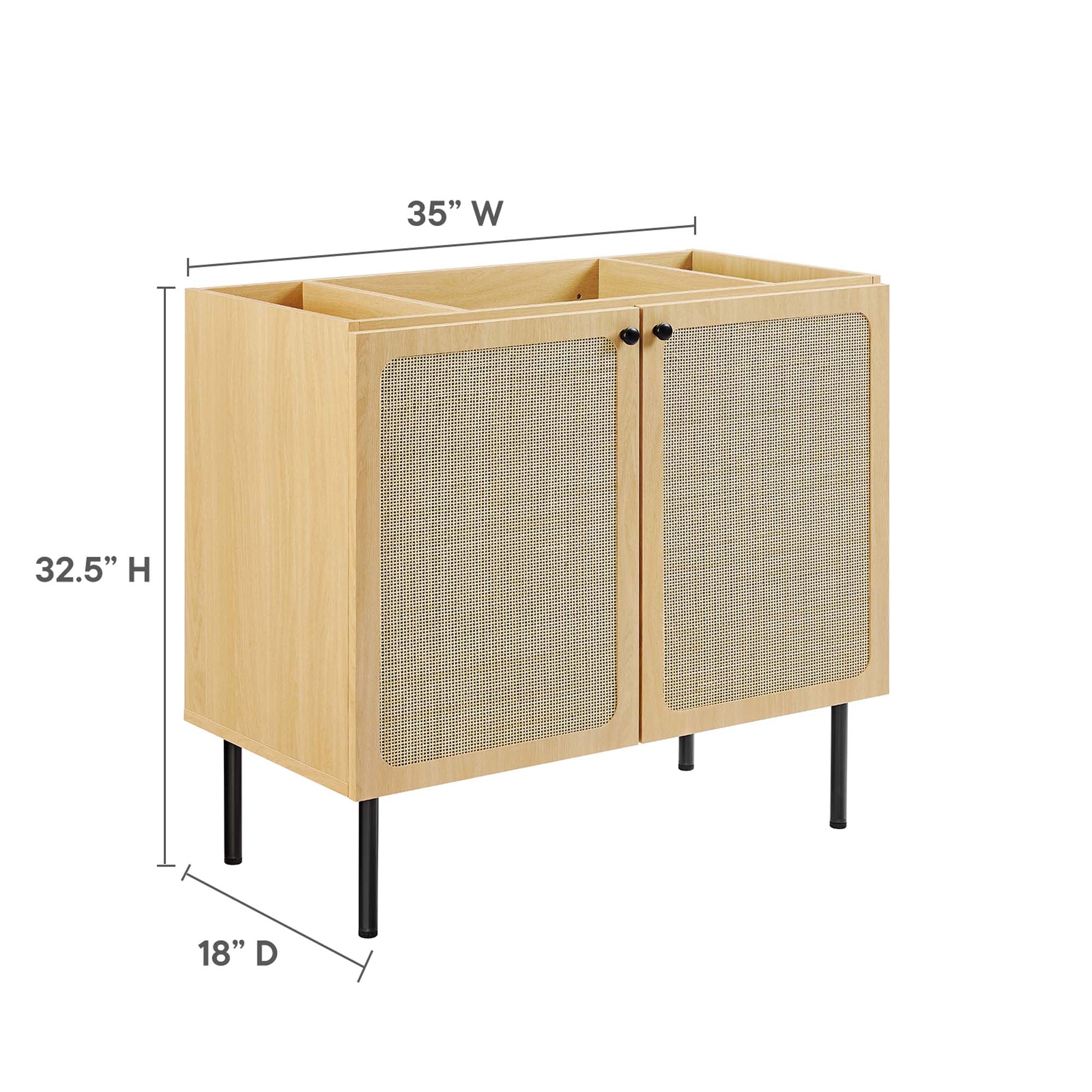 Meuble-lavabo de salle de bain Chaucer, lavabo non inclus