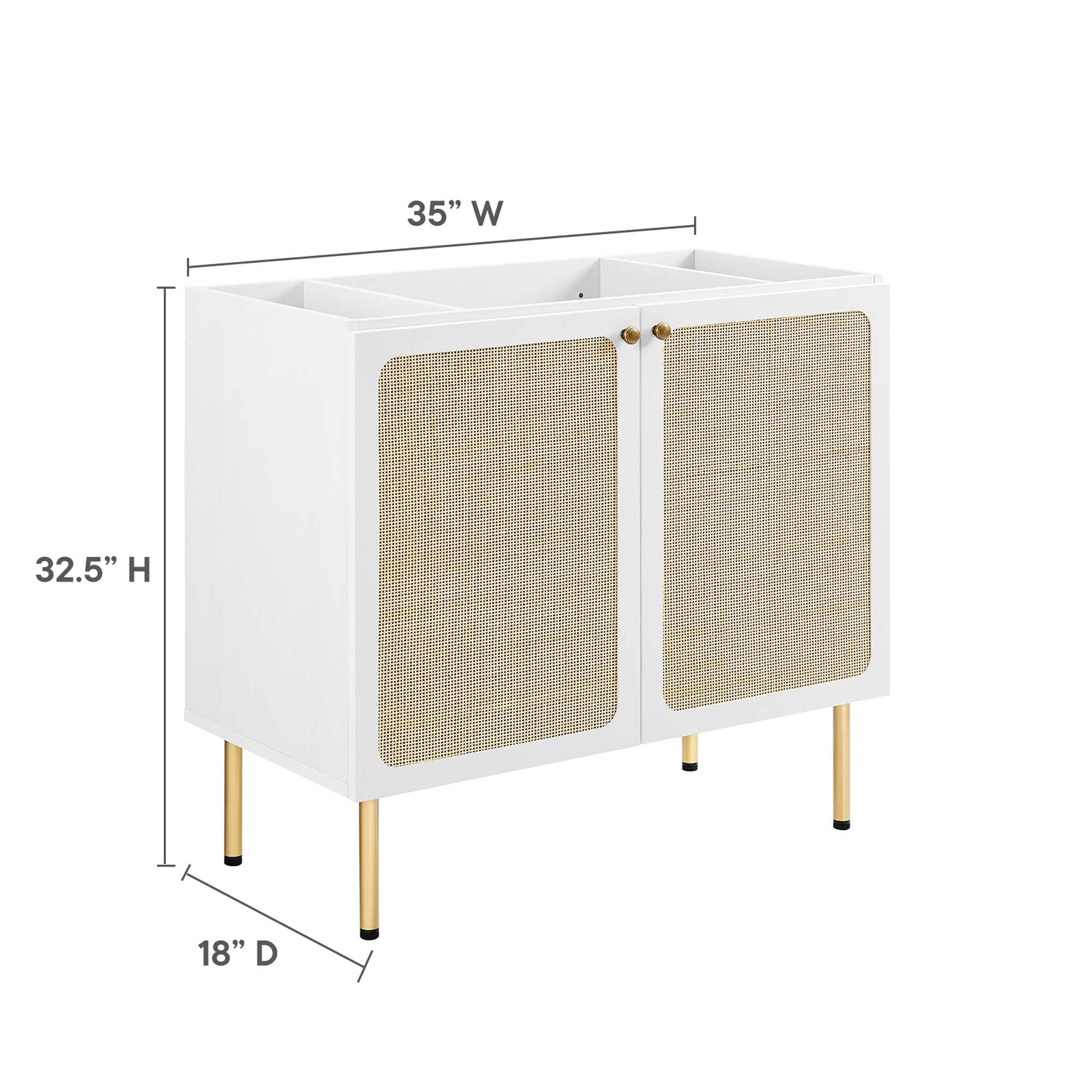 Meuble-lavabo de salle de bain Chaucer, lavabo non inclus