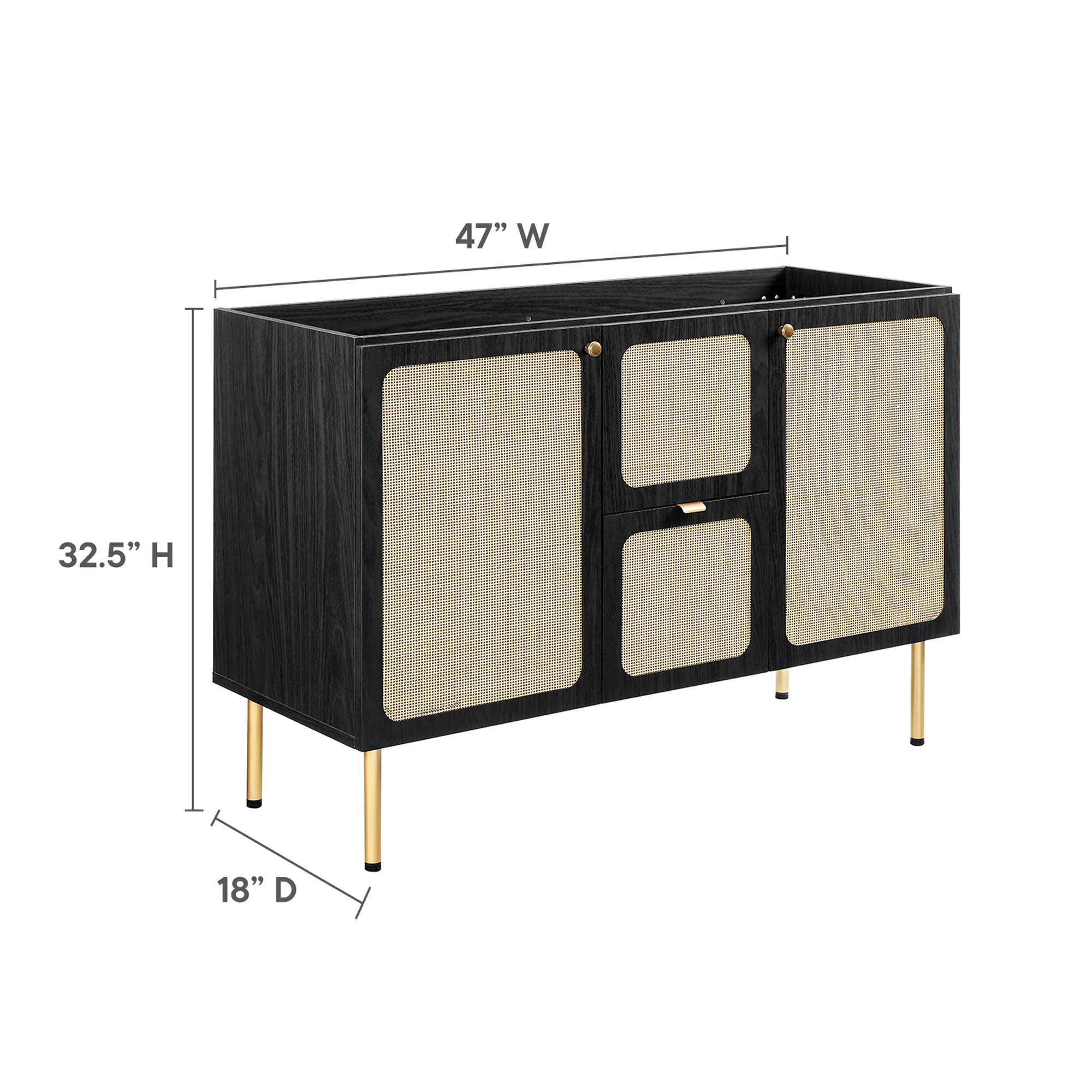 Meuble-lavabo de salle de bain Chaucer, lavabo non inclus