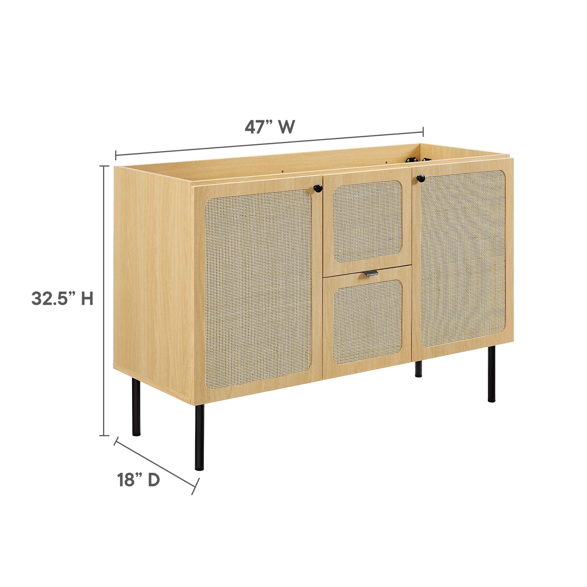 Meuble-lavabo de salle de bain Chaucer, lavabo non inclus