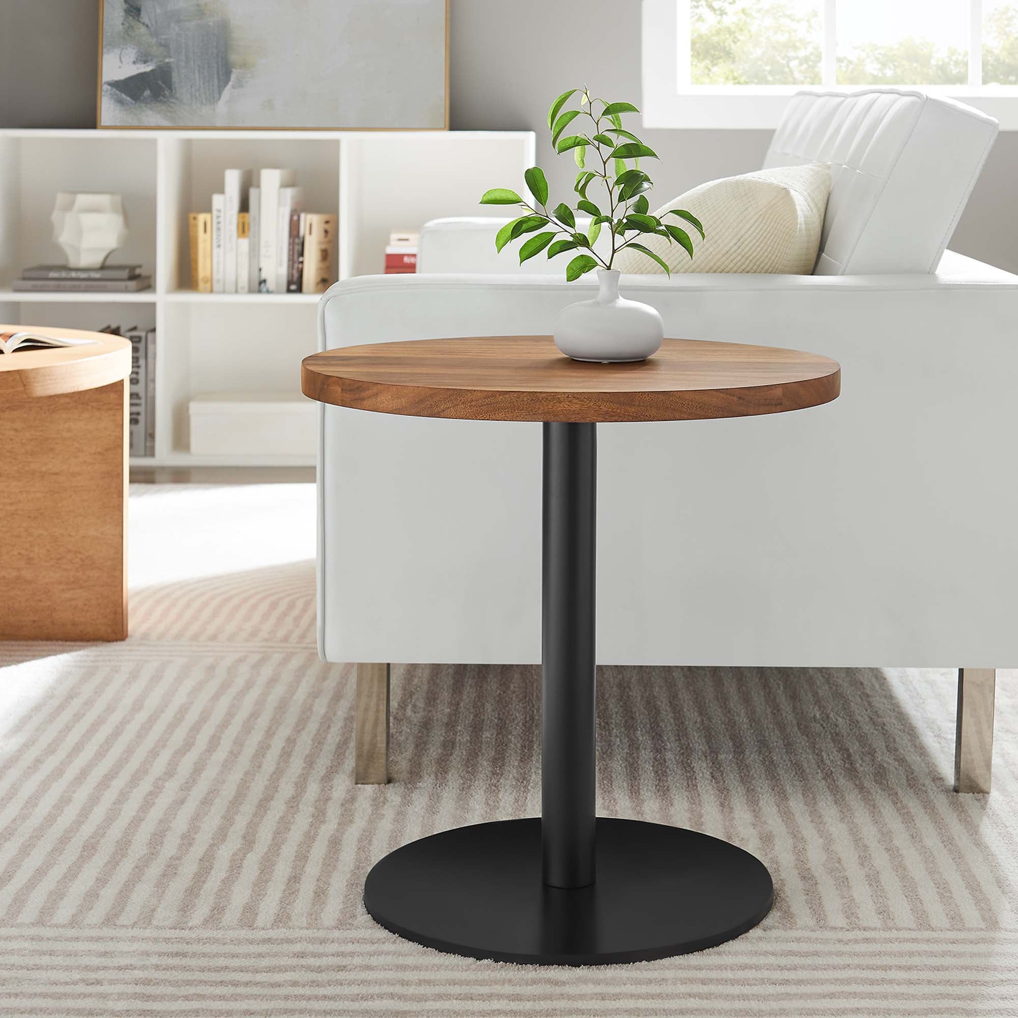 Viva Round Acacia Wood Side Table