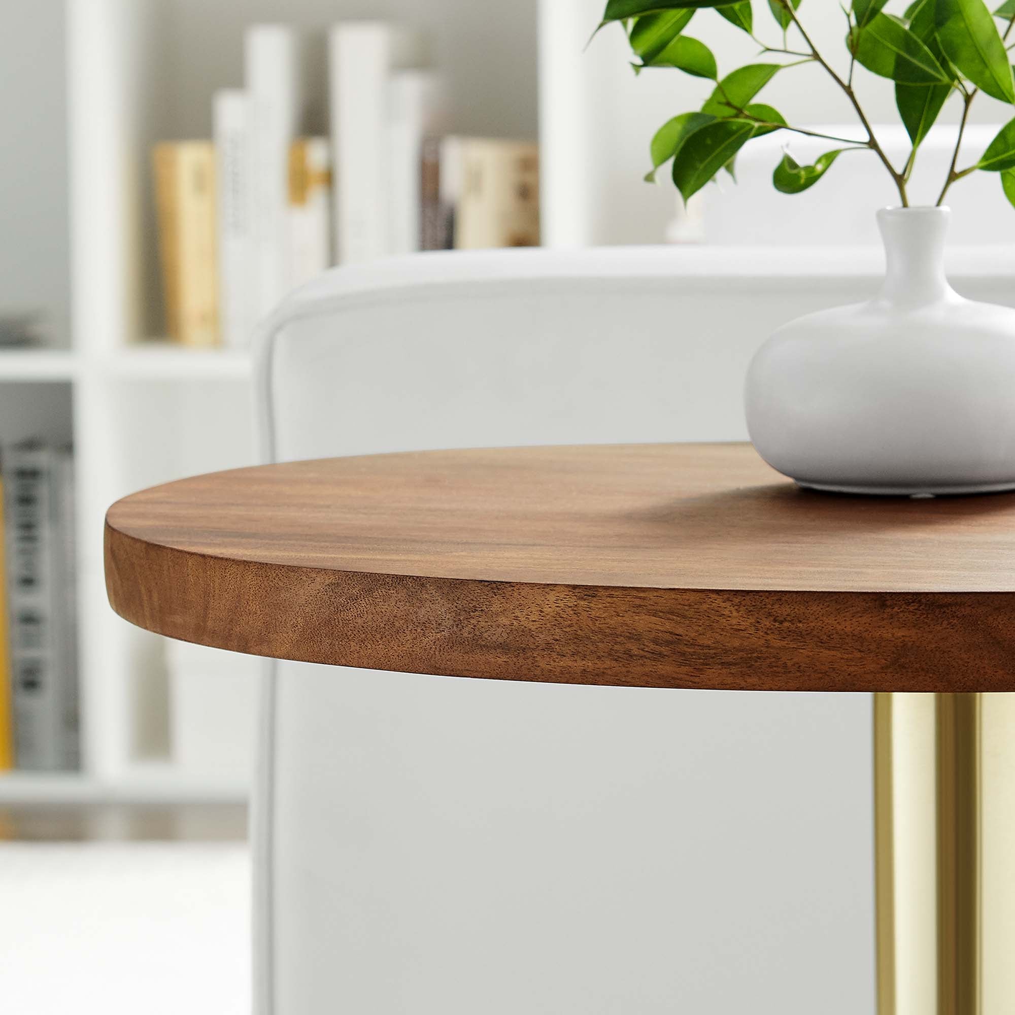 Viva Round Acacia Wood Side Table