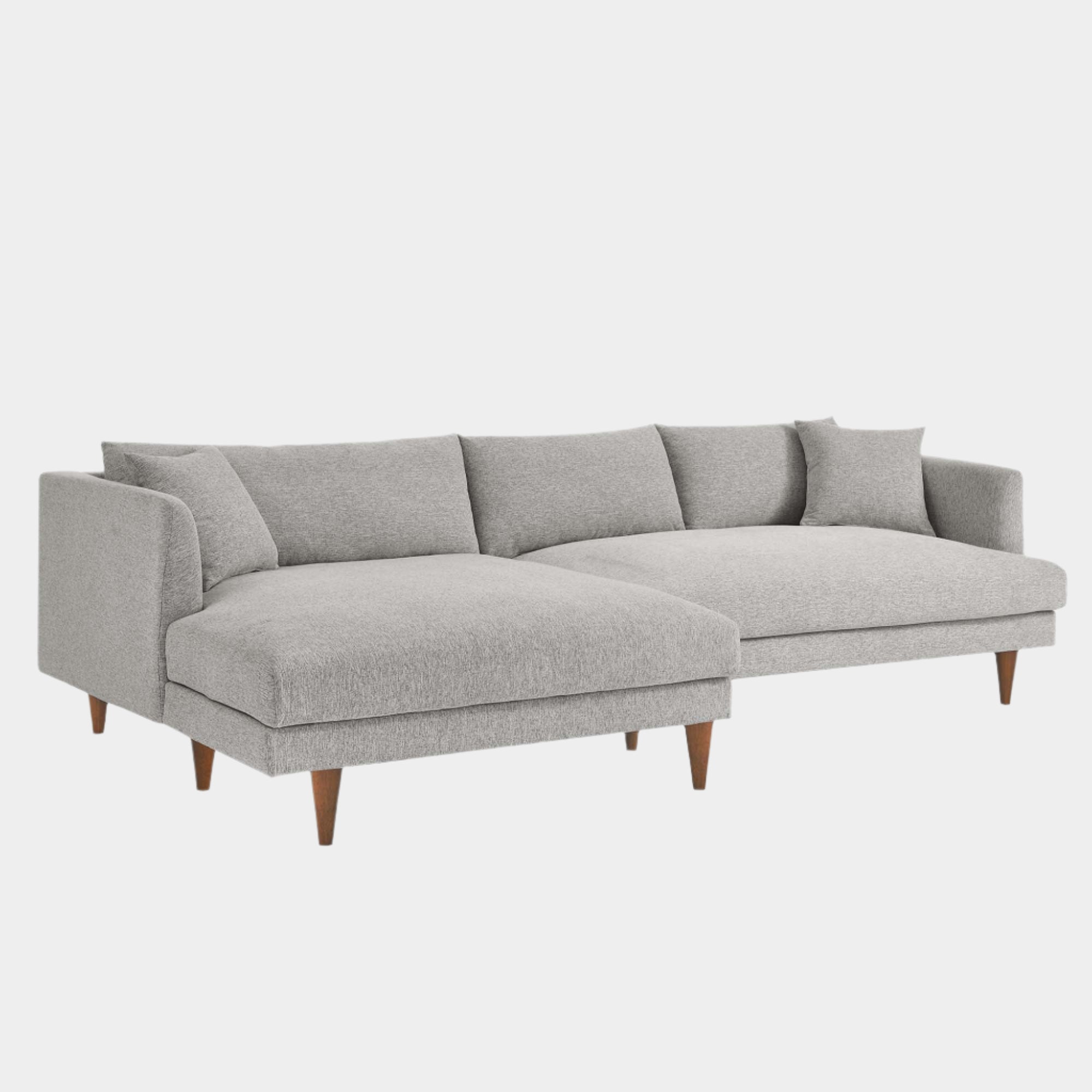 Zoya Left-Facing Down Filled Overstuffed Sectional Sofa