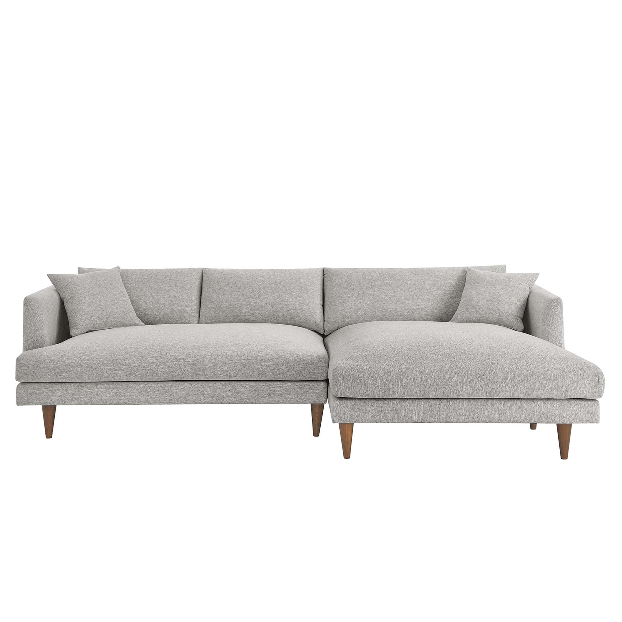 Zoya Right-Facing Down Filled Overstuffed Right Sectional Sofa