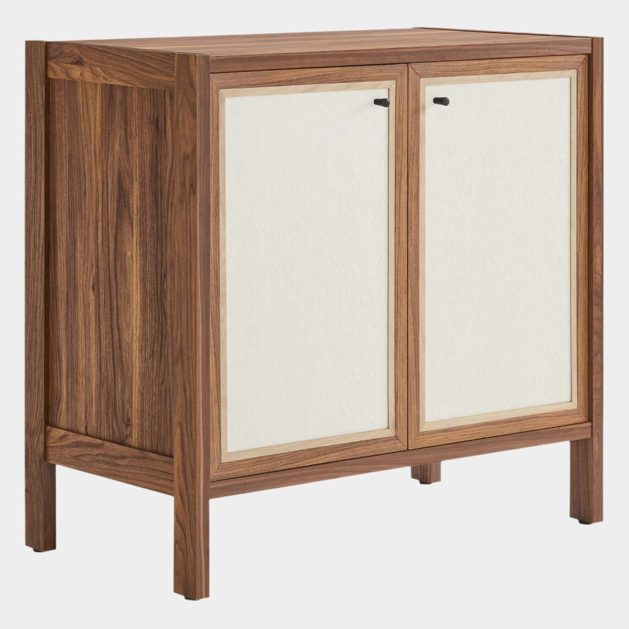 Capri 33" Wood Grain Storage Cabinet in Walnut