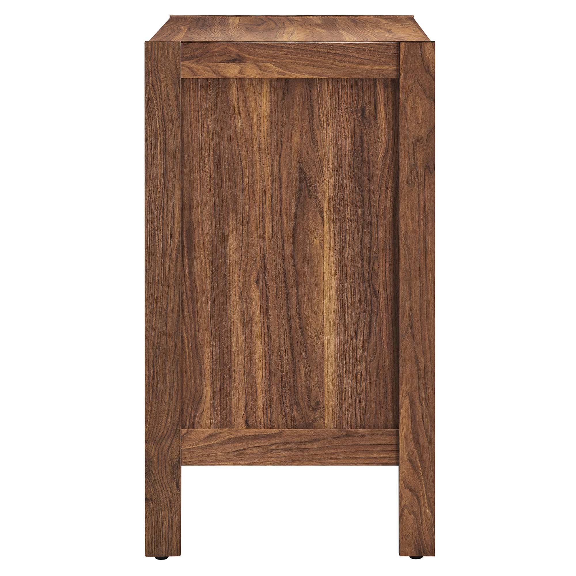 Capri 33" Wood Grain Storage Cabinet in Walnut