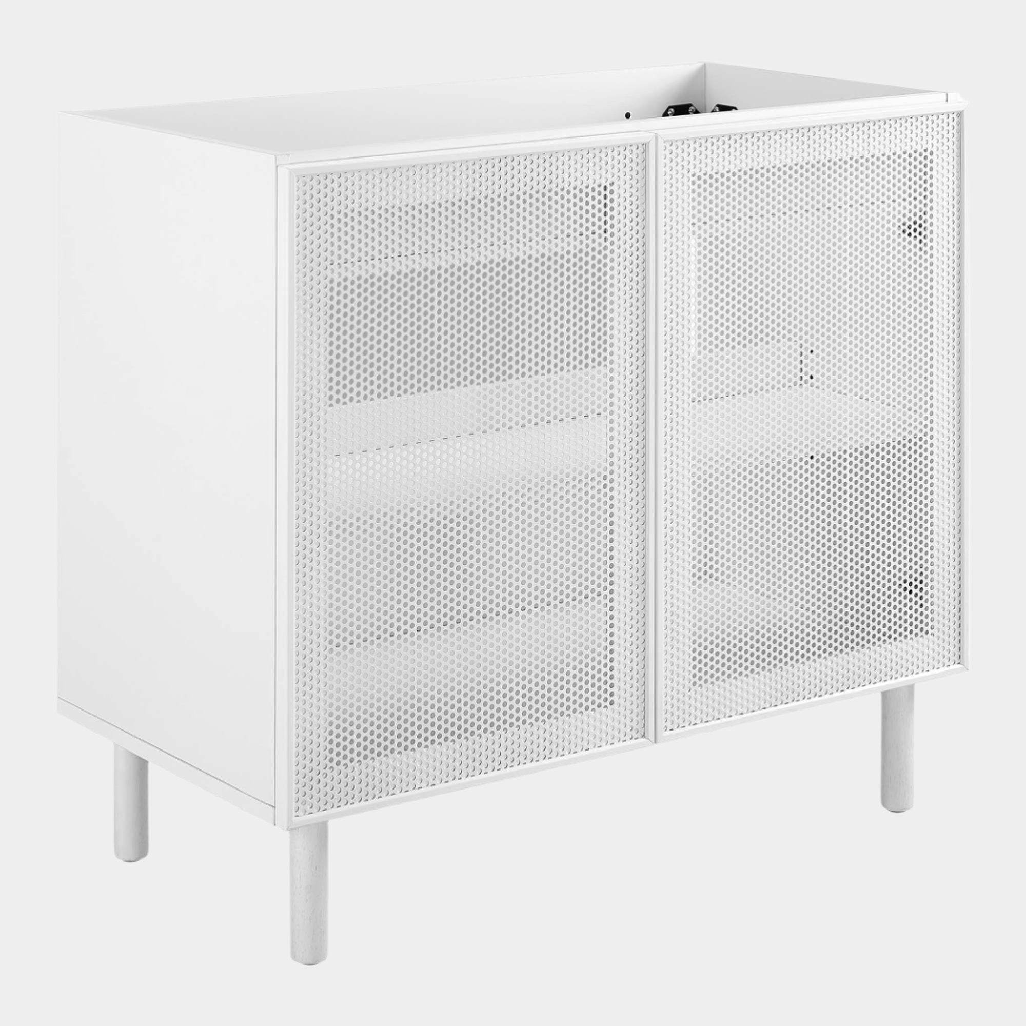 Calla Perforated Metal Bathroom Cabinet Basin Not Included