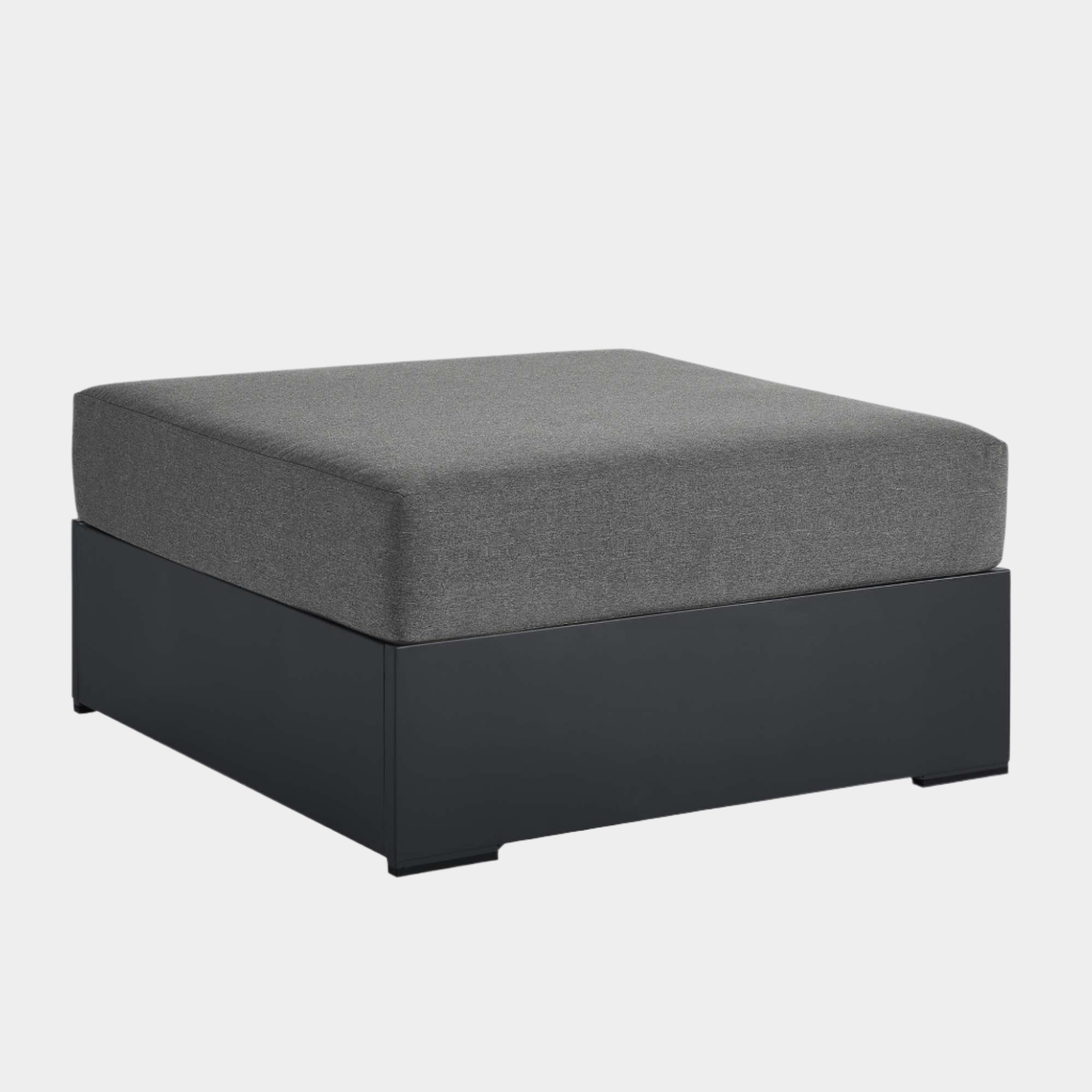 Tahoe Outdoor Patio Powder-Coated Aluminum Ottoman