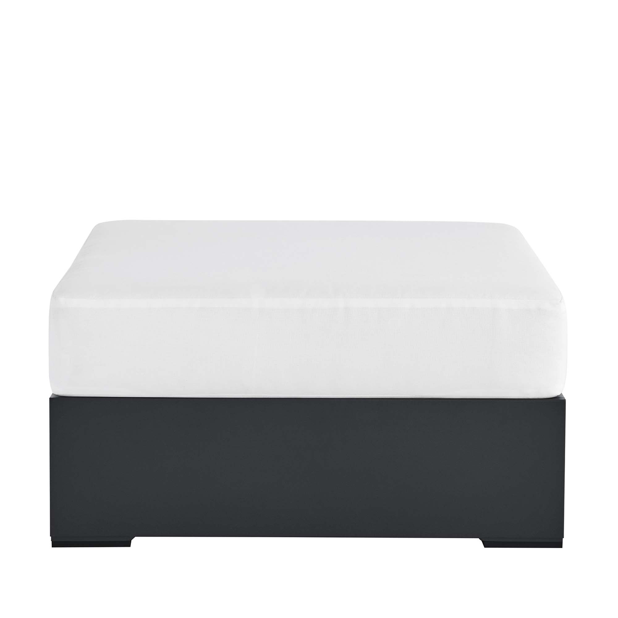 Tahoe Outdoor Patio Powder-Coated Aluminum Ottoman