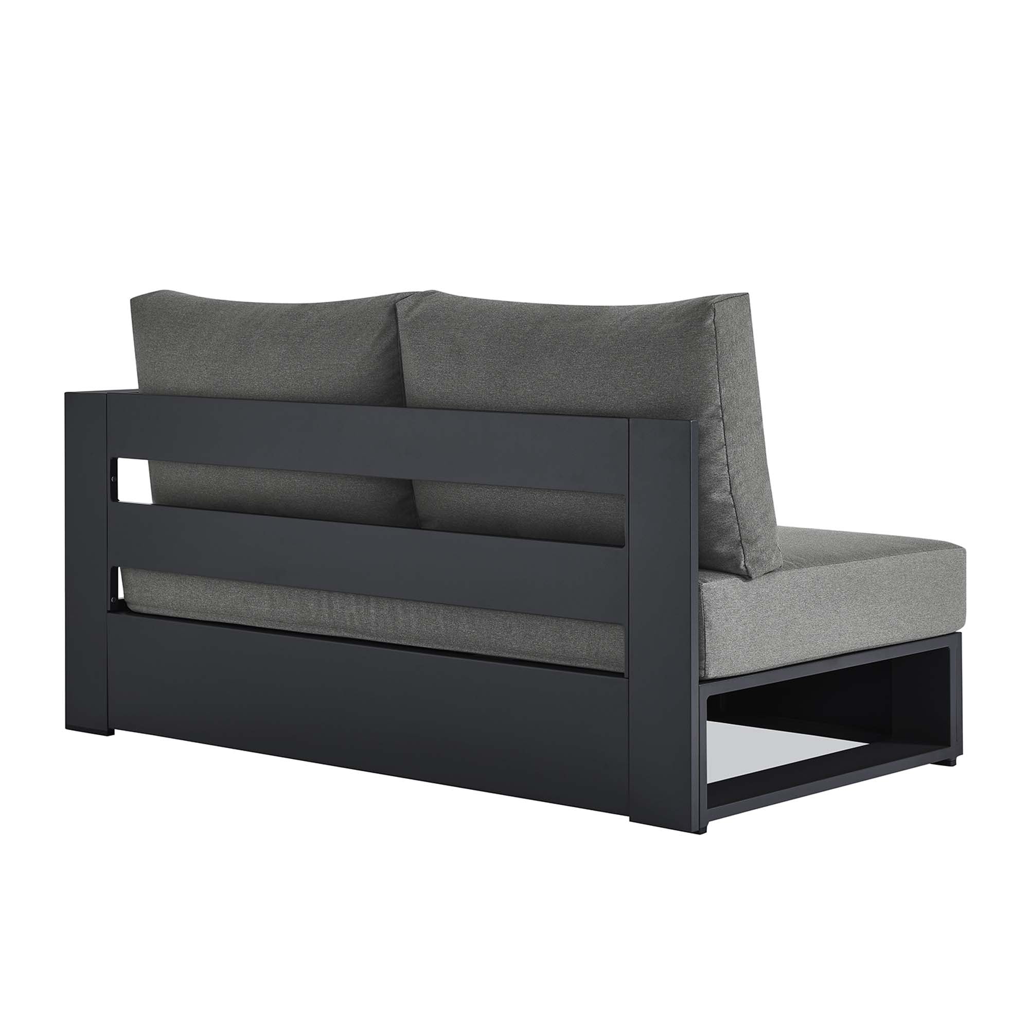 Tahoe Outdoor Patio Powder-Coated Aluminum Modular Left-Facing Loveseat