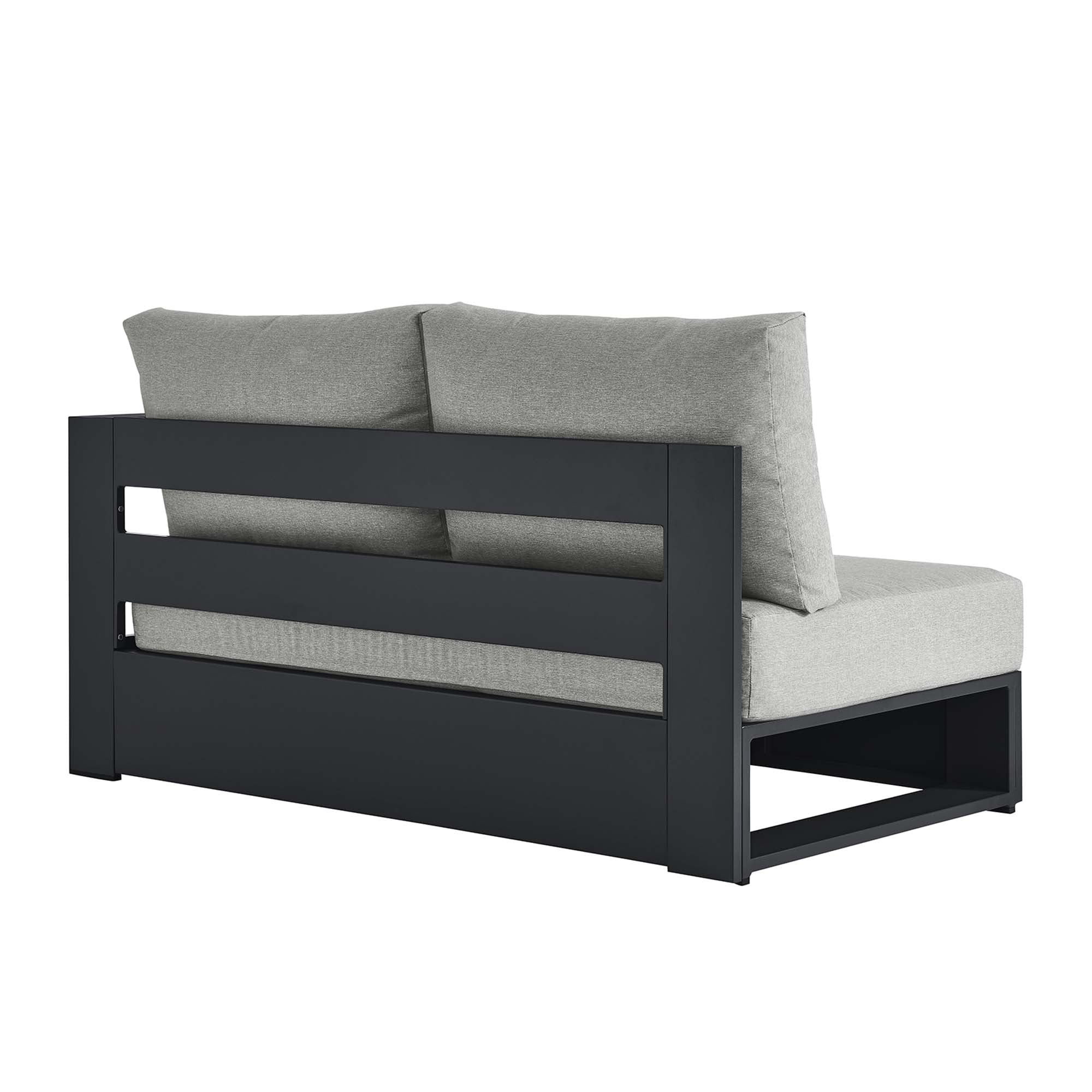 Tahoe Outdoor Patio Powder-Coated Aluminum Modular Left-Facing Loveseat