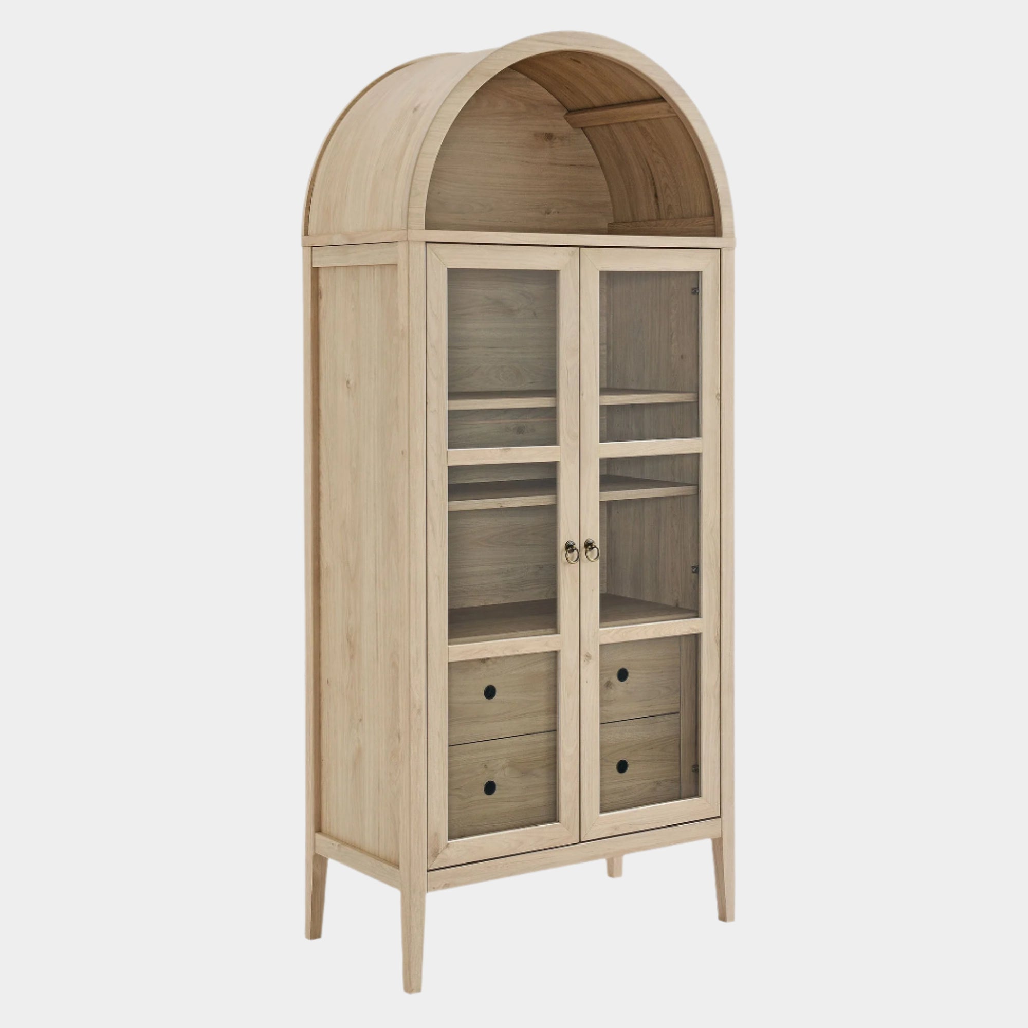 Nolan Tall Arched Storage Display Cabinet