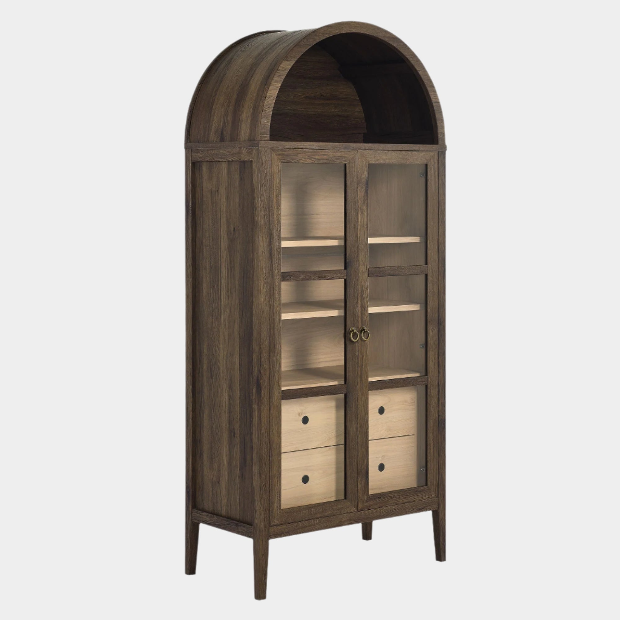 Nolan Tall Arched Storage Display Cabinet