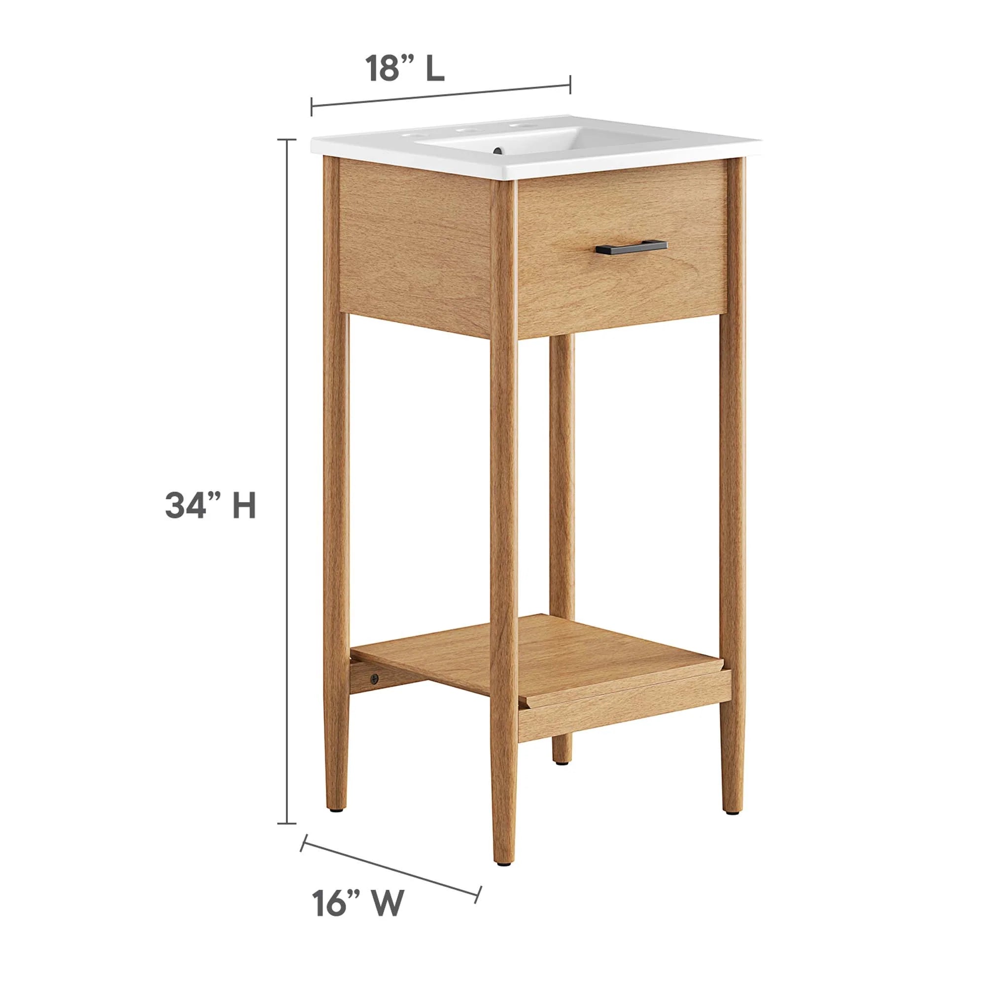 Meuble-lavabo de salle de bain Zaïre inclus