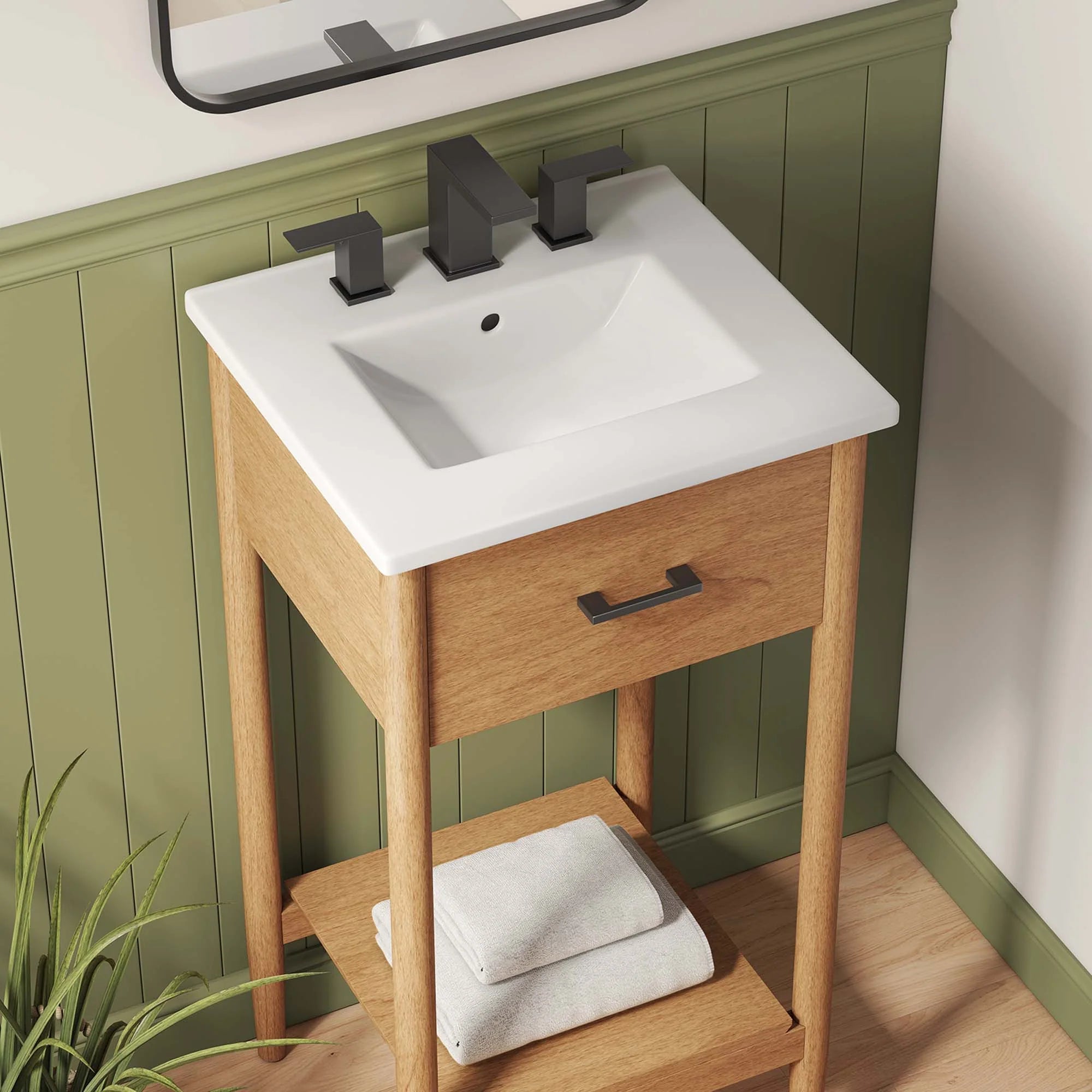 Meuble-lavabo de salle de bain Zaïre inclus