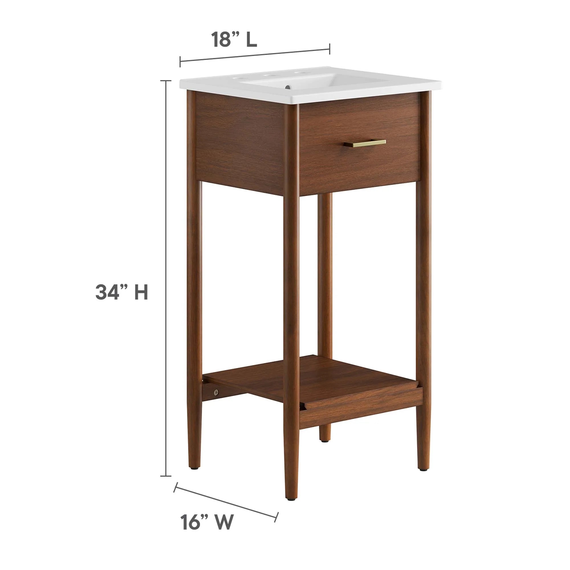 Meuble-lavabo de salle de bain Zaïre inclus