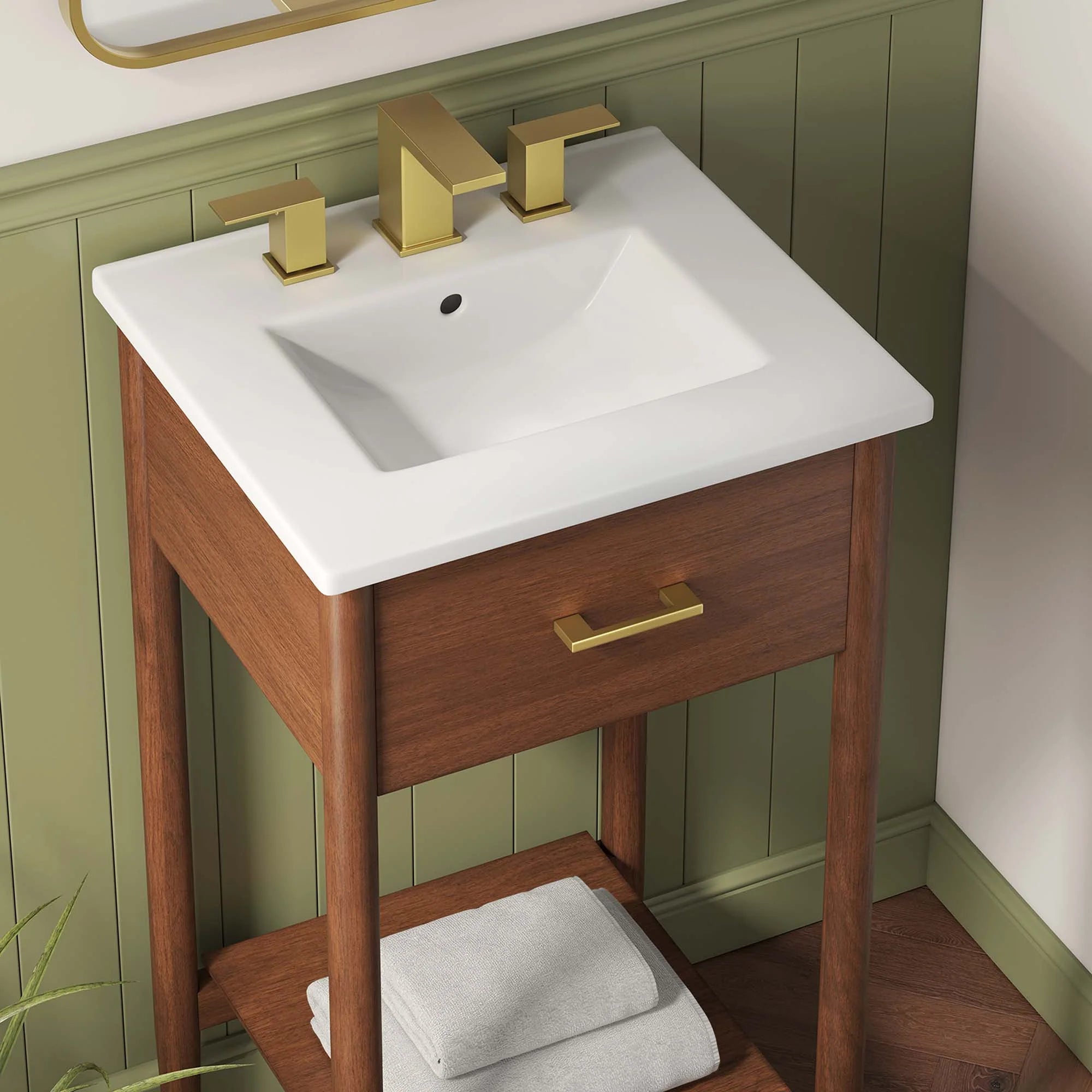 Meuble-lavabo de salle de bain Zaïre inclus