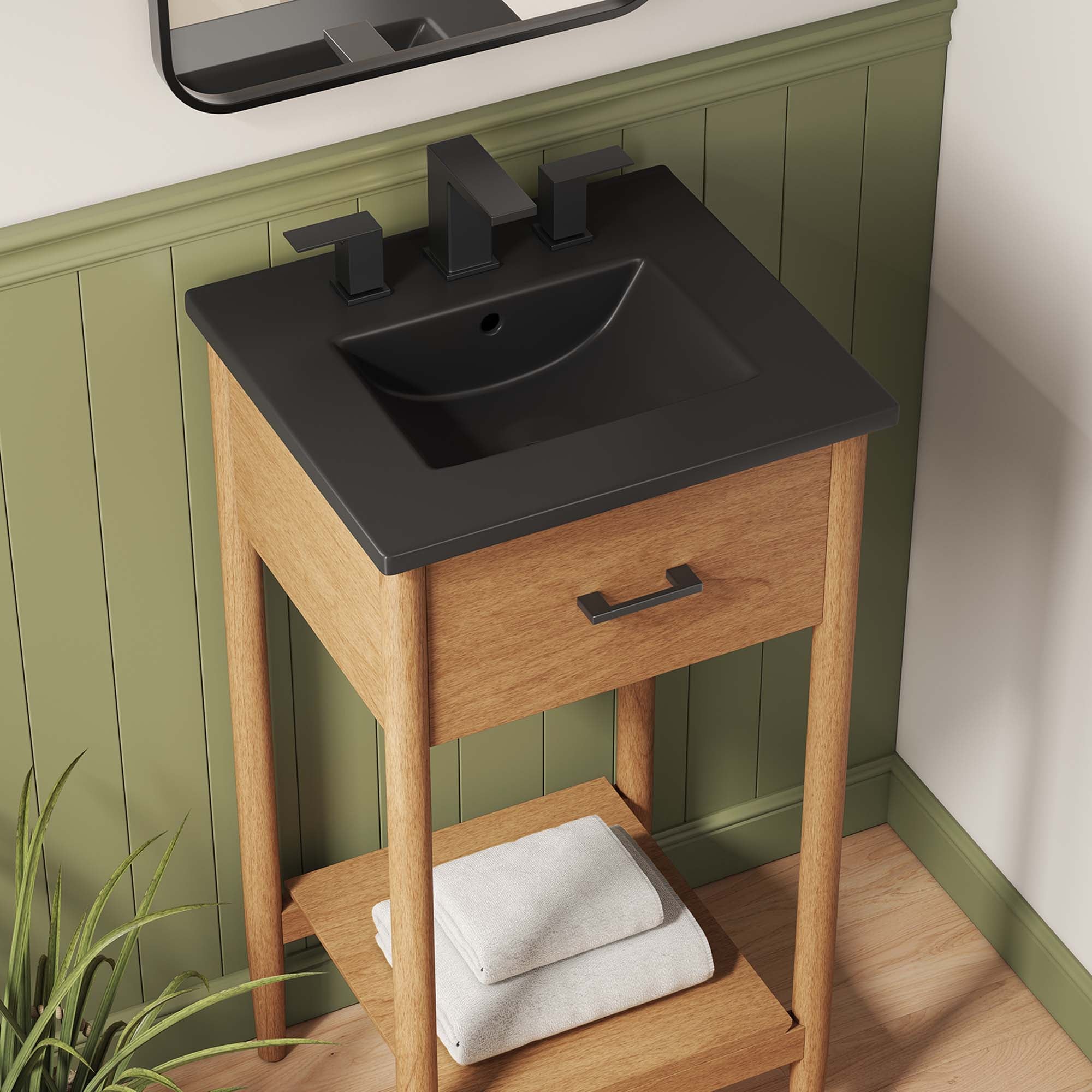 Meuble-lavabo de salle de bain Zaïre inclus