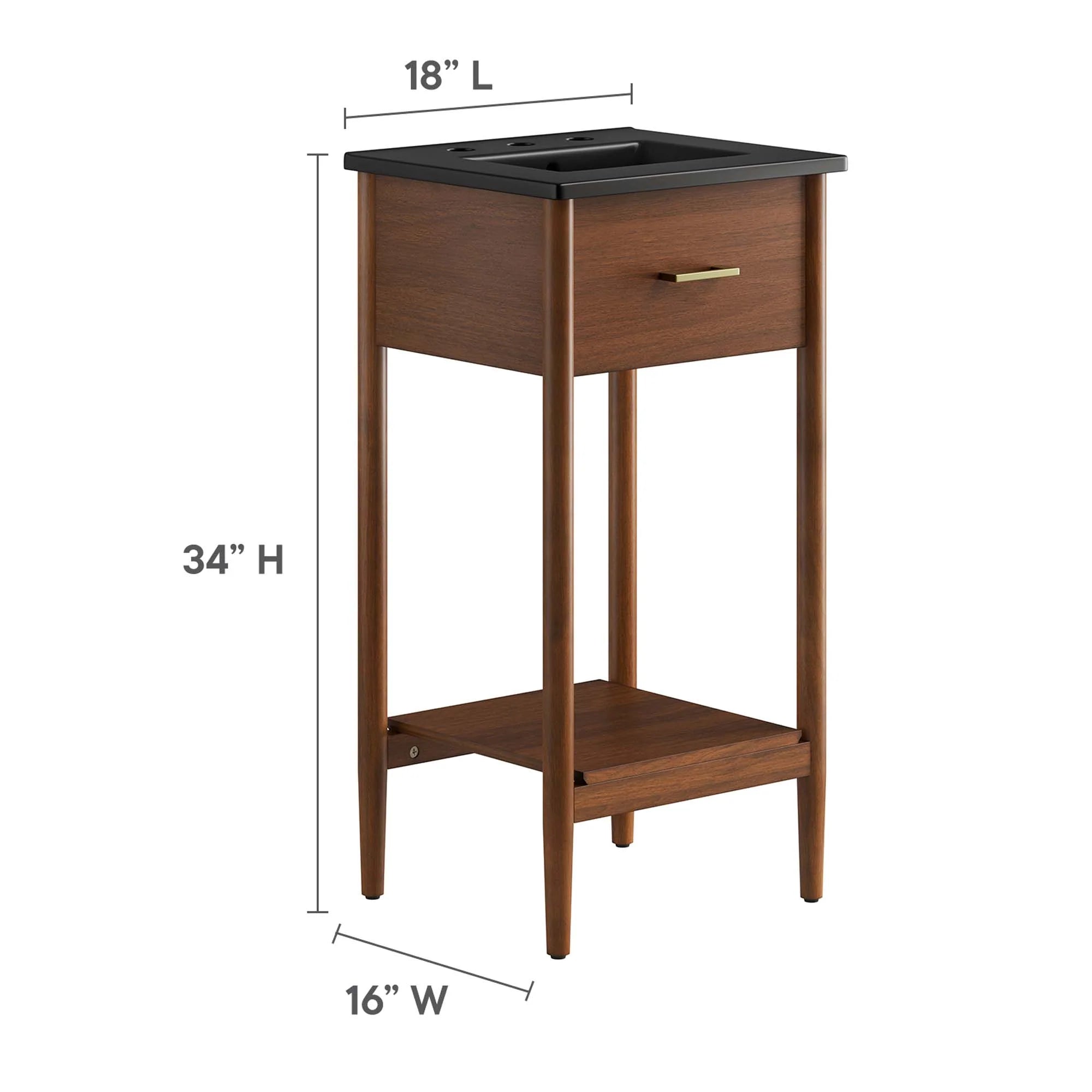 Meuble-lavabo de salle de bain Zaïre inclus