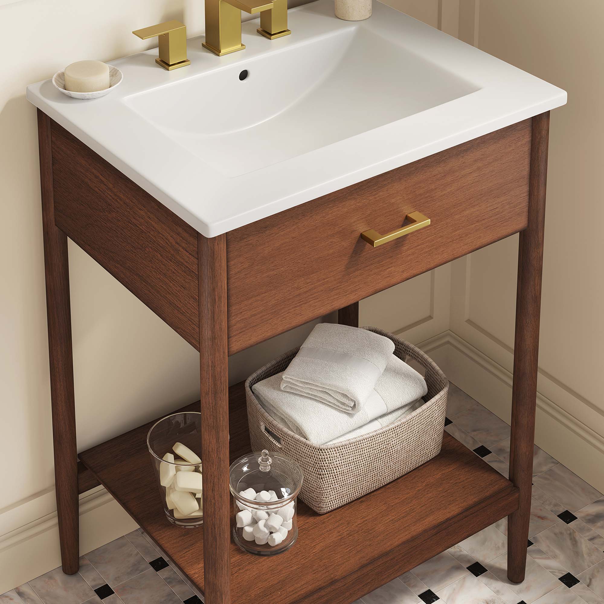 Zaire Bathroom Vanity Basin Included