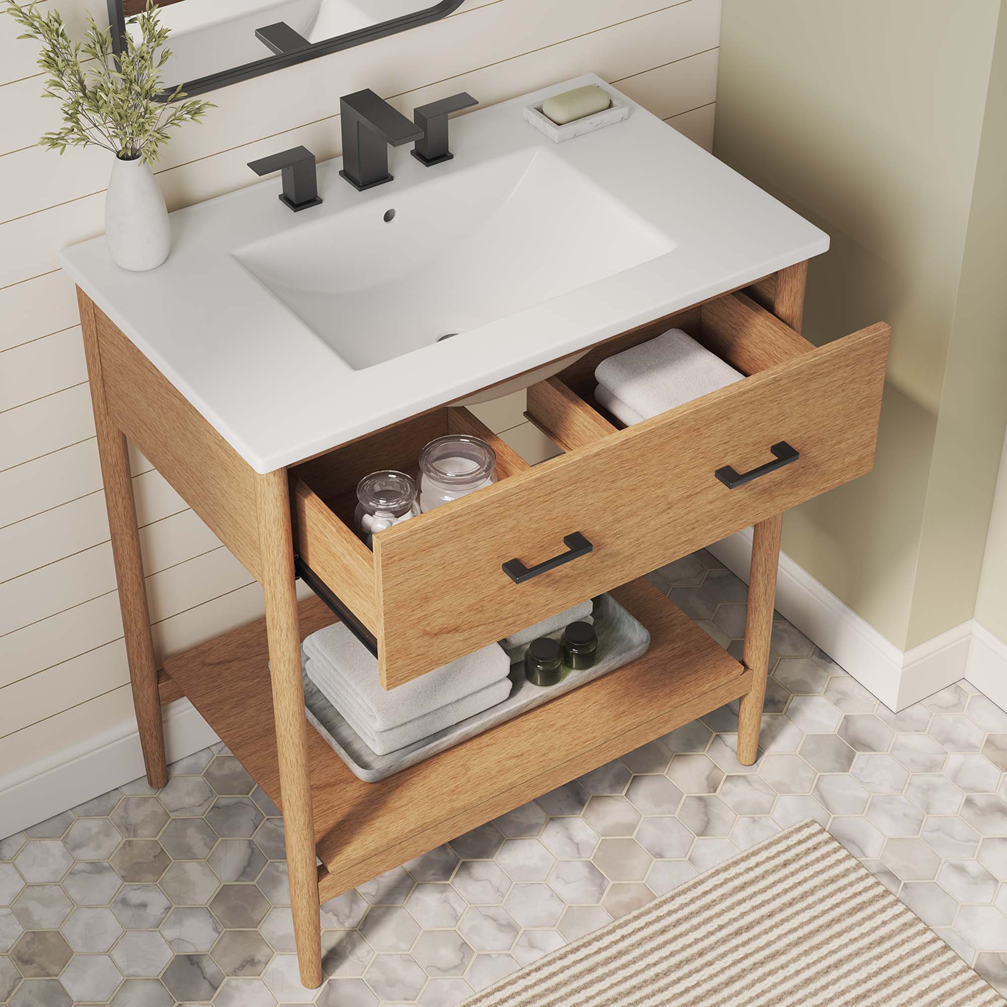 Zaire Bathroom Vanity Basin Included