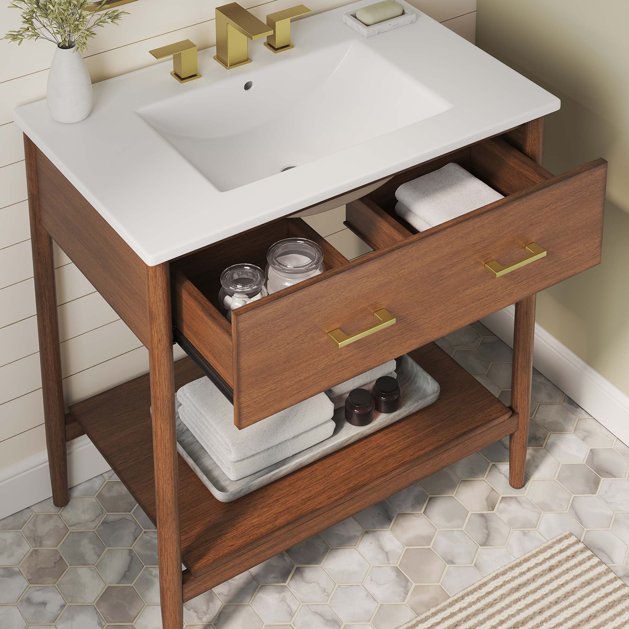 Zaire Bathroom Vanity Basin Included