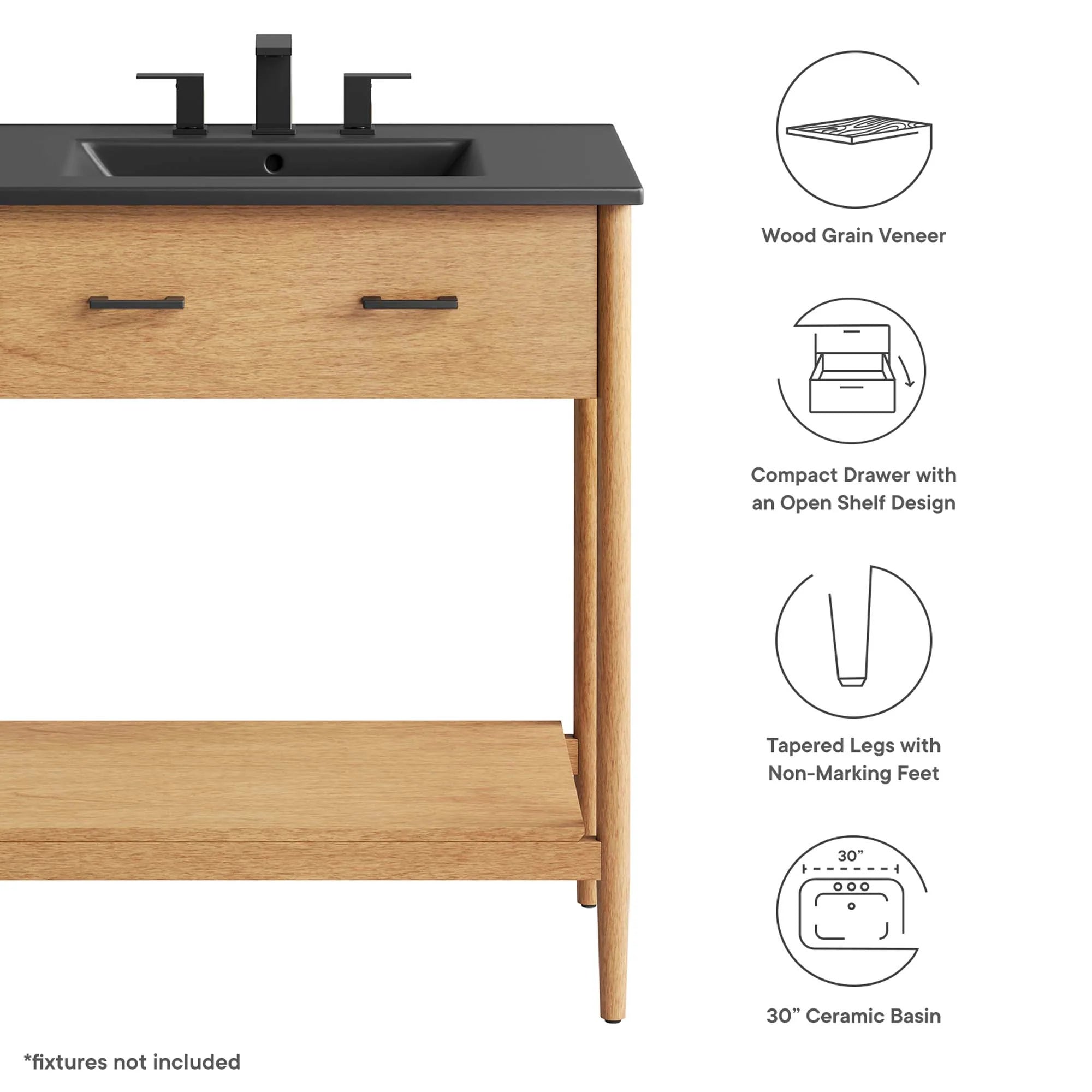 Zaire Bathroom Vanity Basin Included