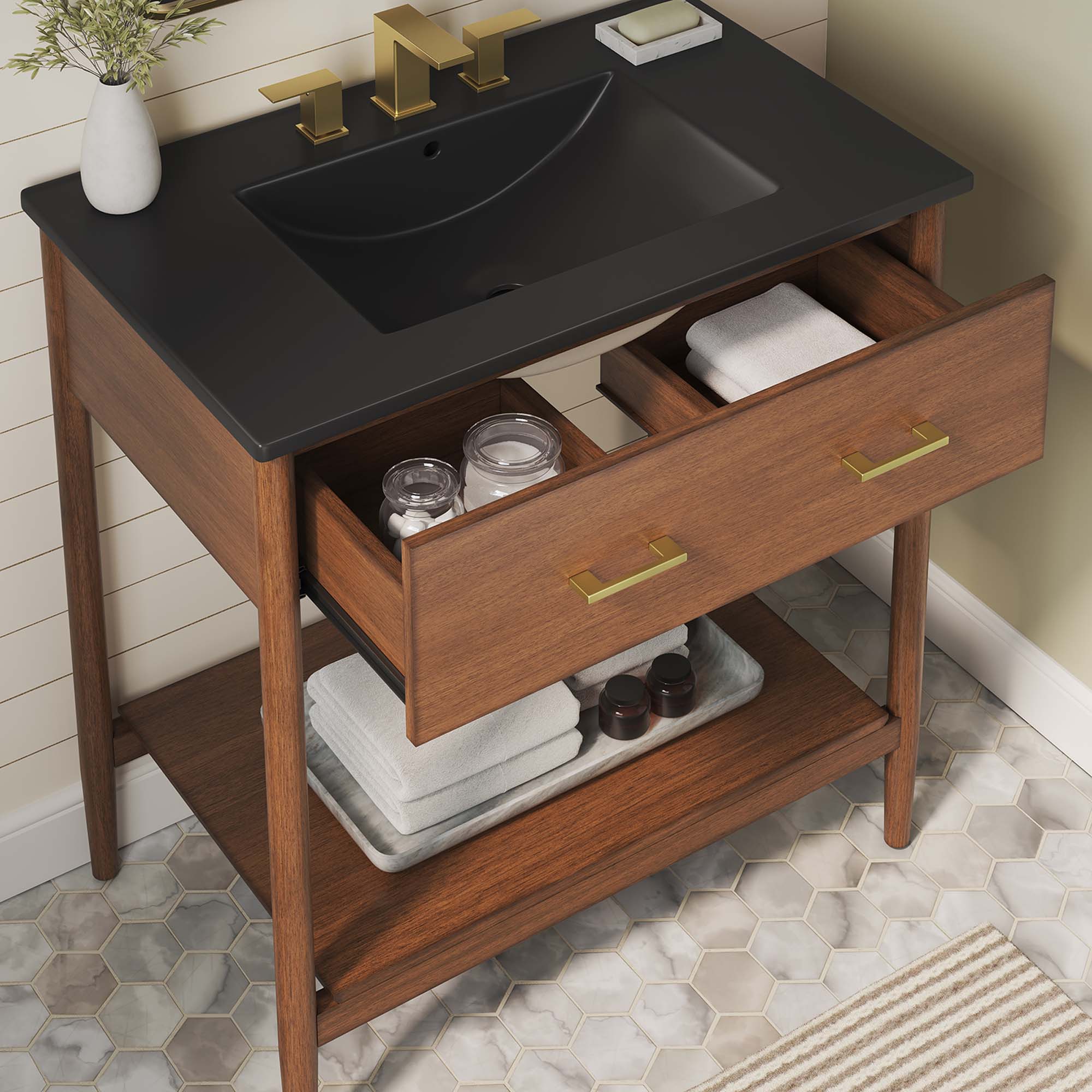 Zaire Bathroom Vanity Basin Included