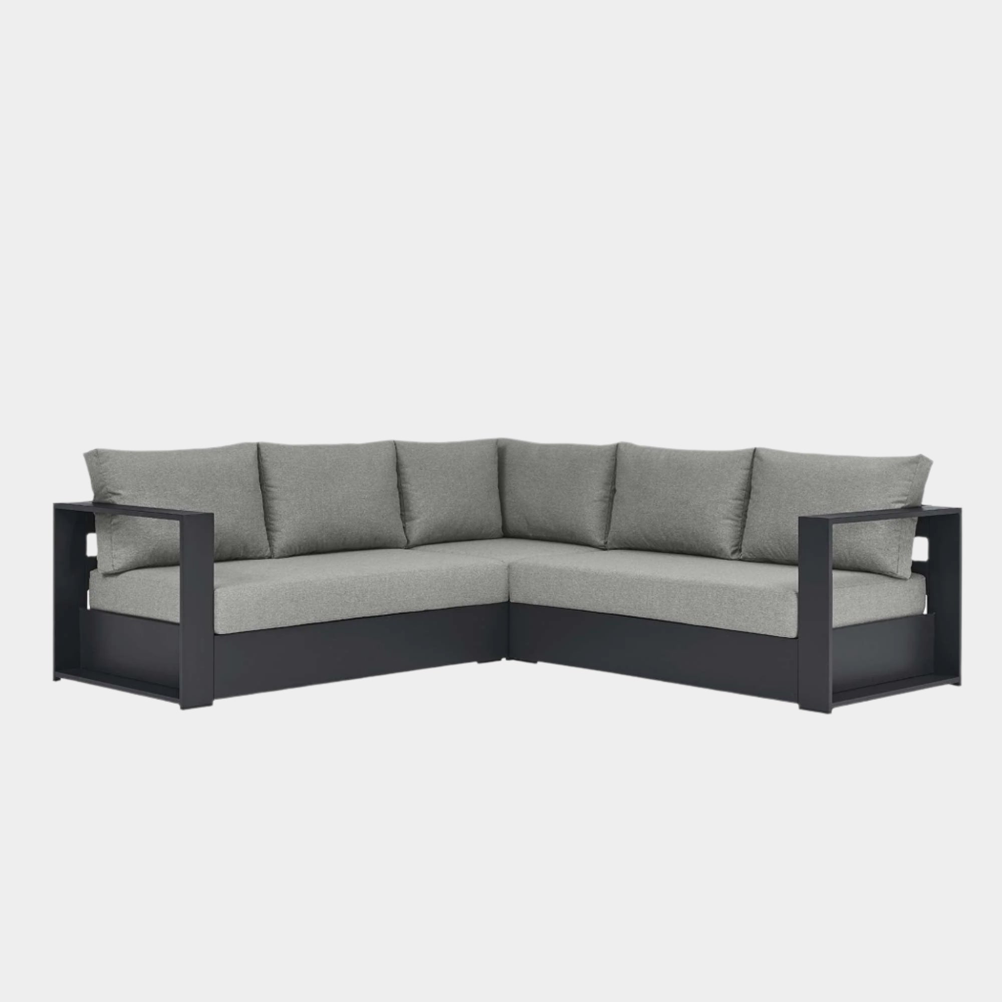 Tahoe 3-Piece Outdoor Patio Powder-Coated Aluminum Sectional Sofa Set