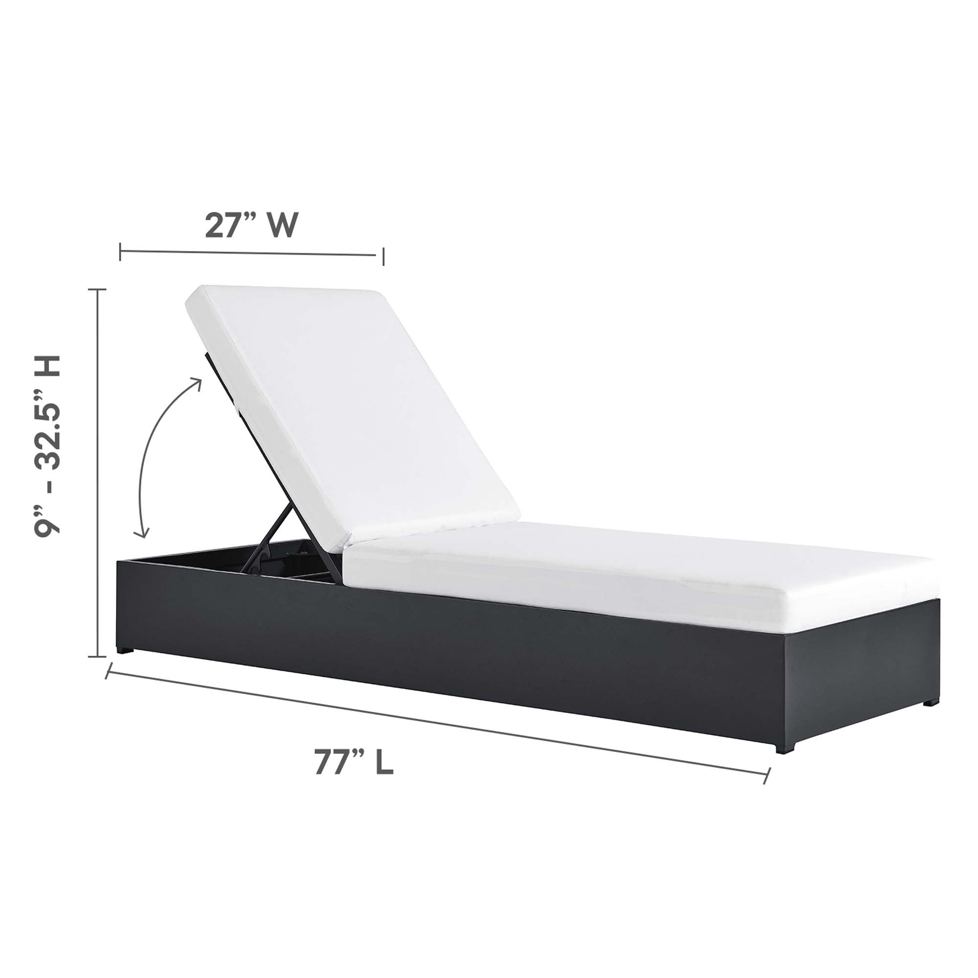 Tahoe 3-Piece Outdoor Patio Powder-Coated Aluminum Chaise Lounge Set