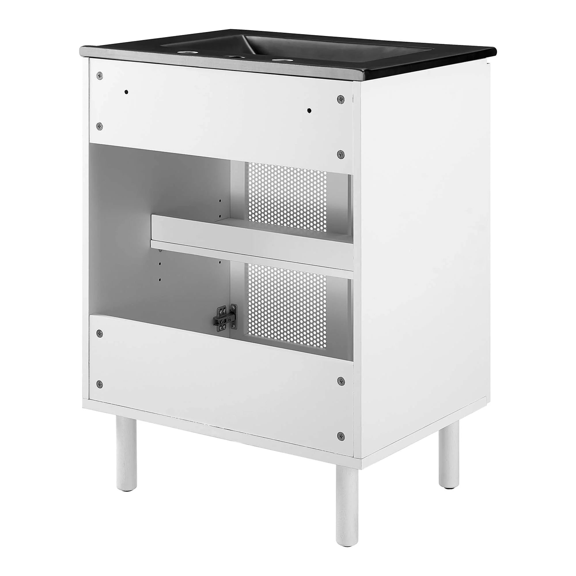 Calla Perforated Metal Bathroom Vanity Basin Included