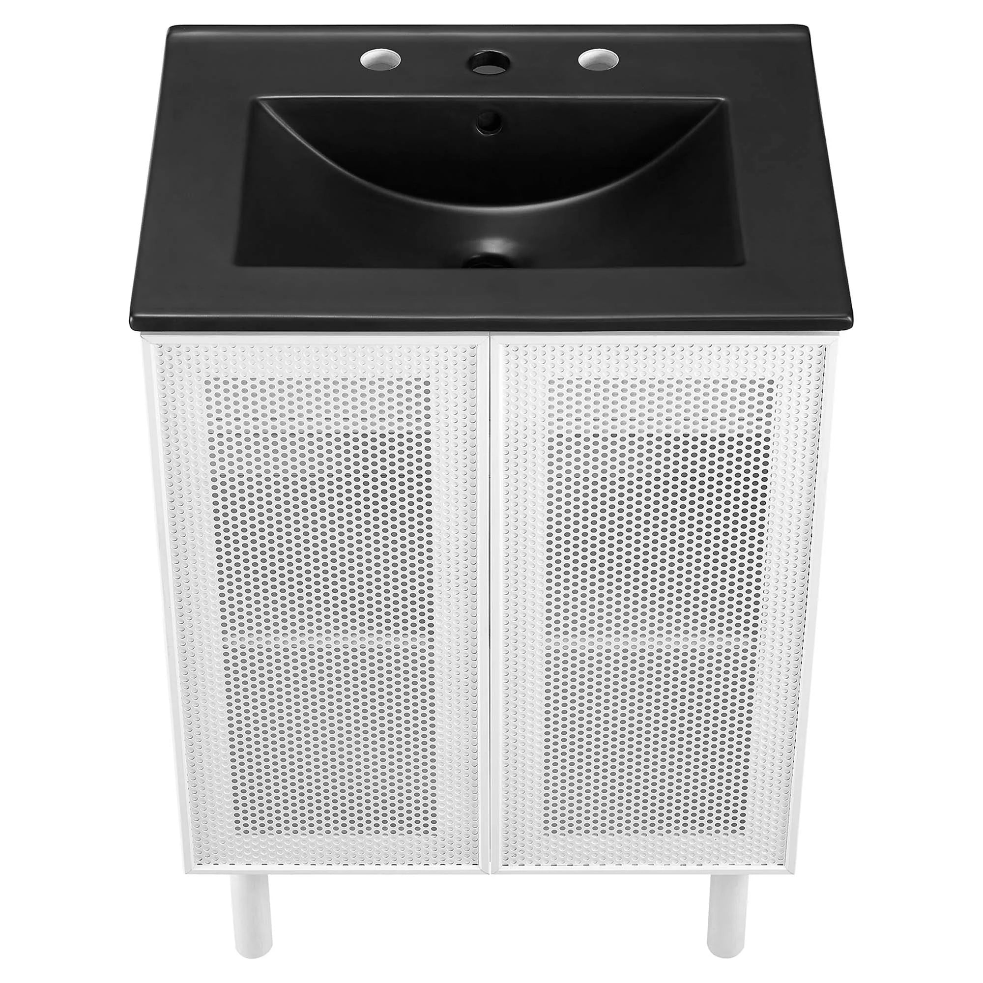 Calla Perforated Metal Bathroom Vanity Basin Included