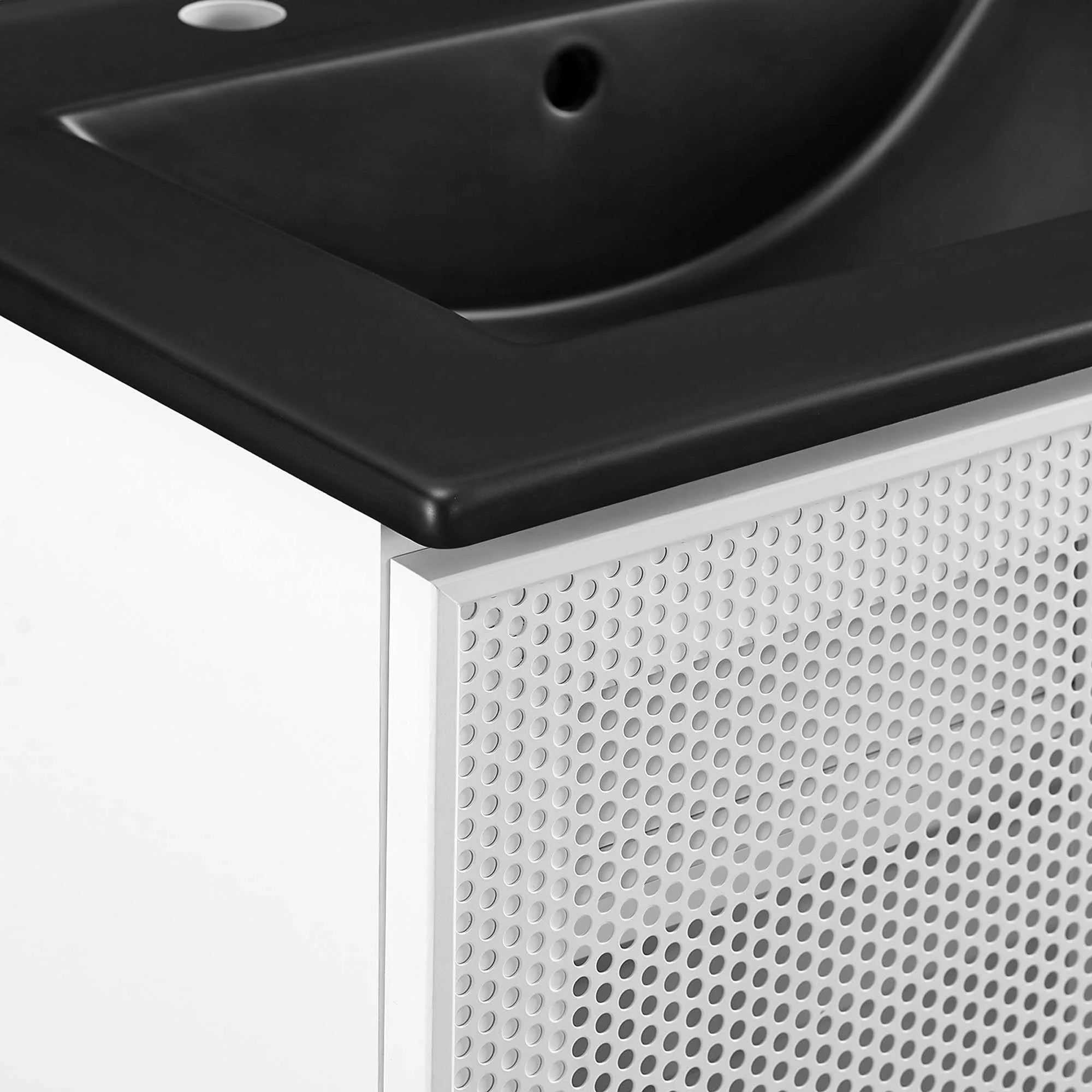 Calla Perforated Metal Bathroom Vanity Basin Included