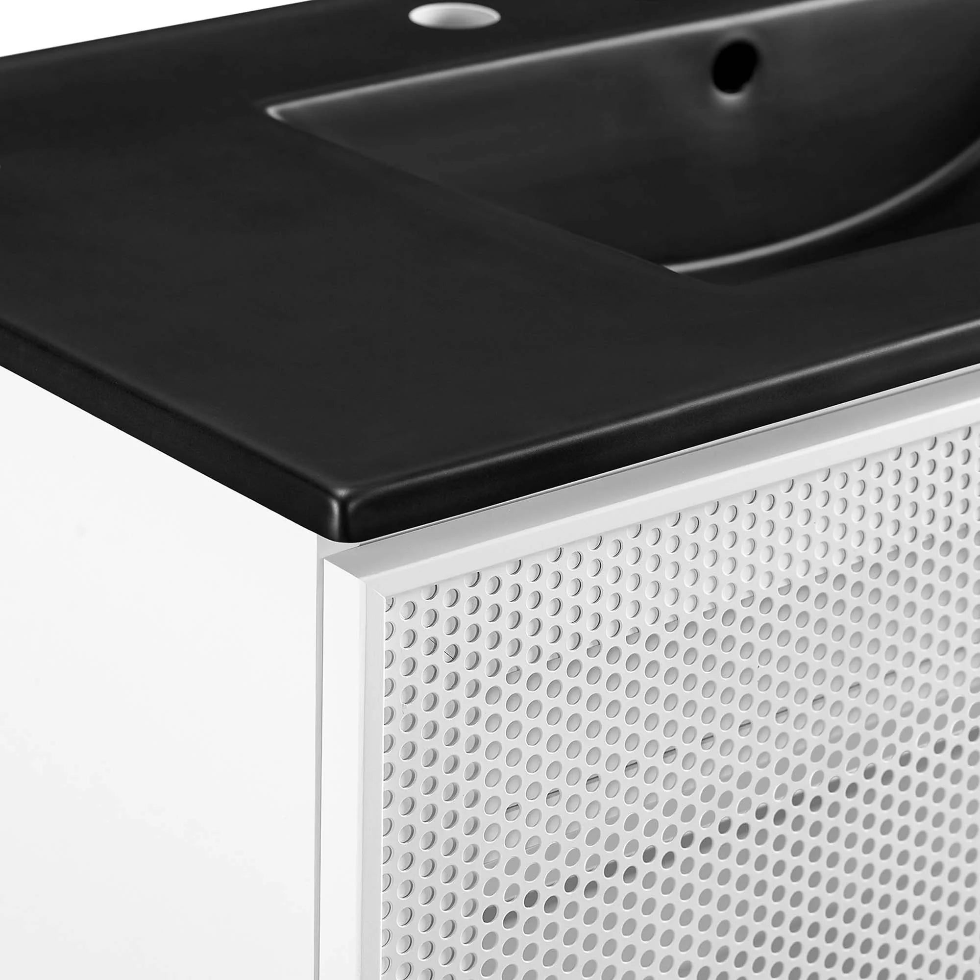 Calla Perforated Metal Bathroom Vanity Basin Included