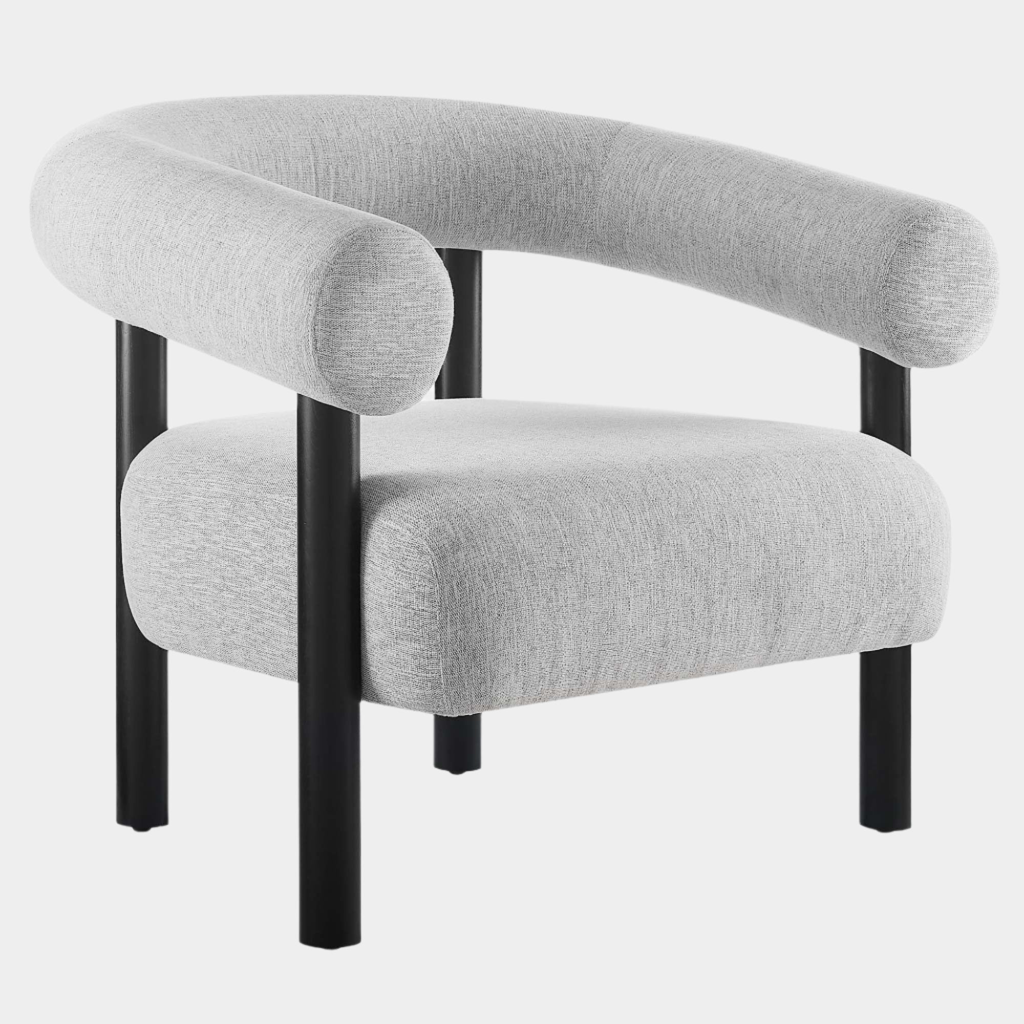 Fauteuil en tissu rembourré Sable