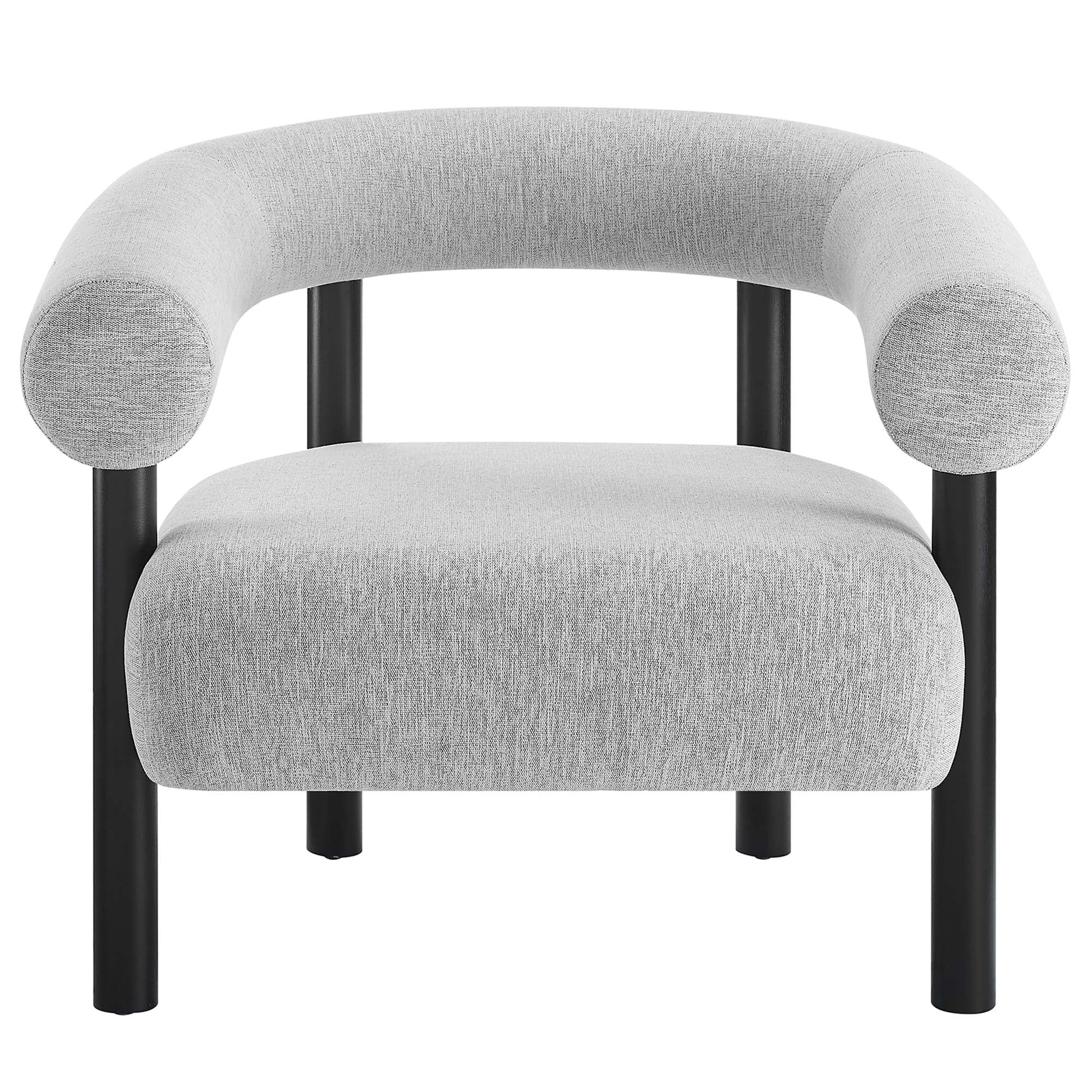 Fauteuil en tissu rembourré Sable