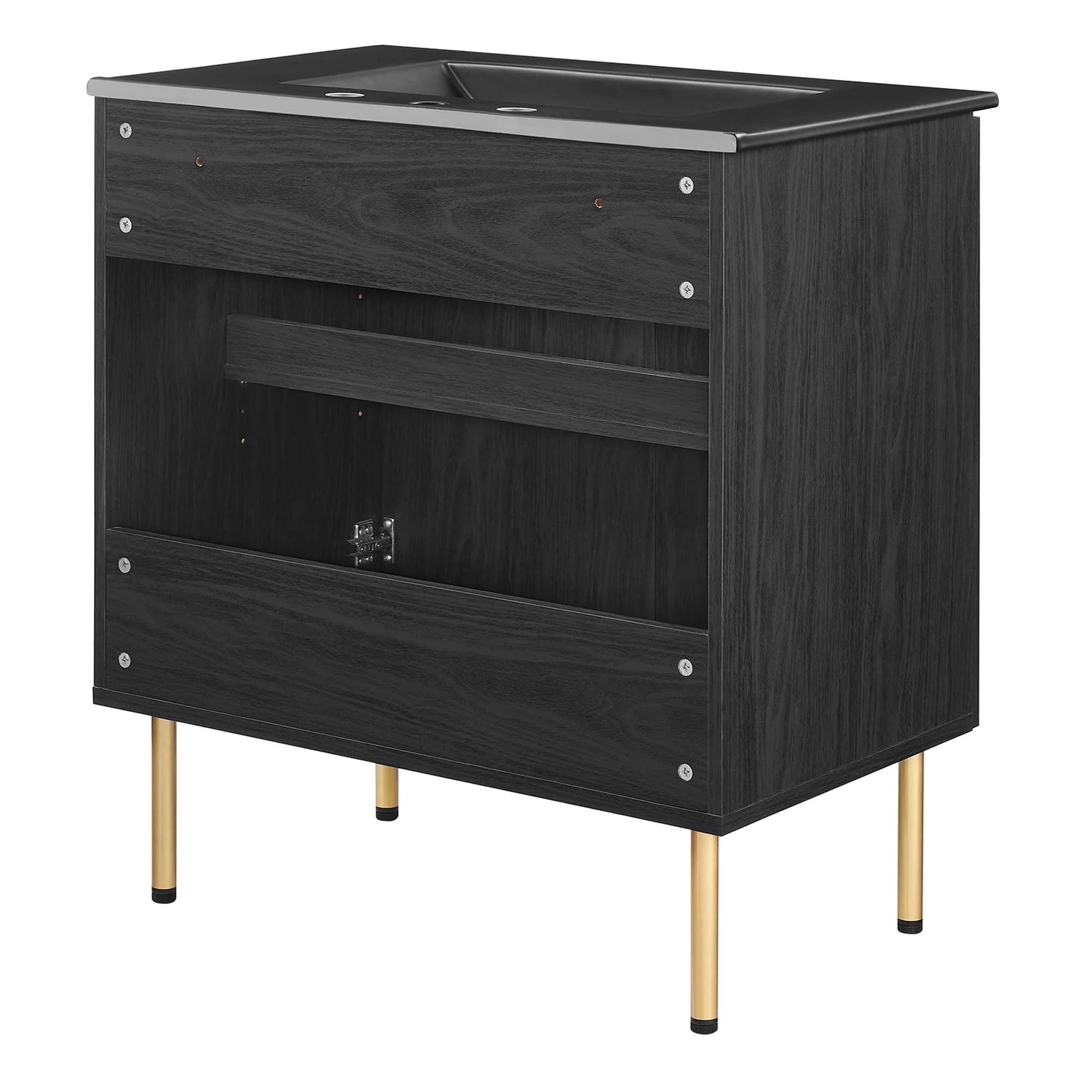 Chaucer Bathroom Vanity with Black Basin Included