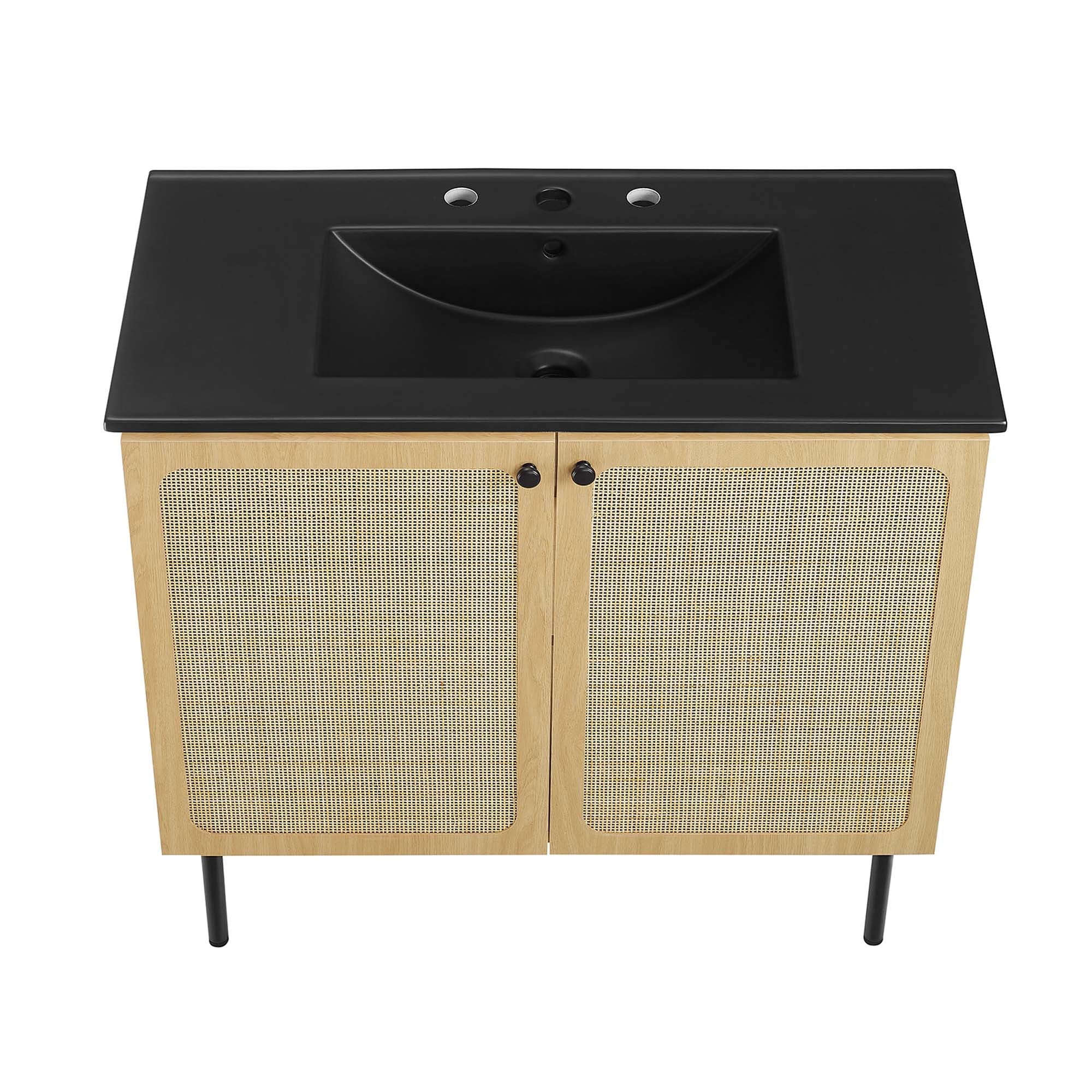 Chaucer Bathroom Vanity with Black Basin Included