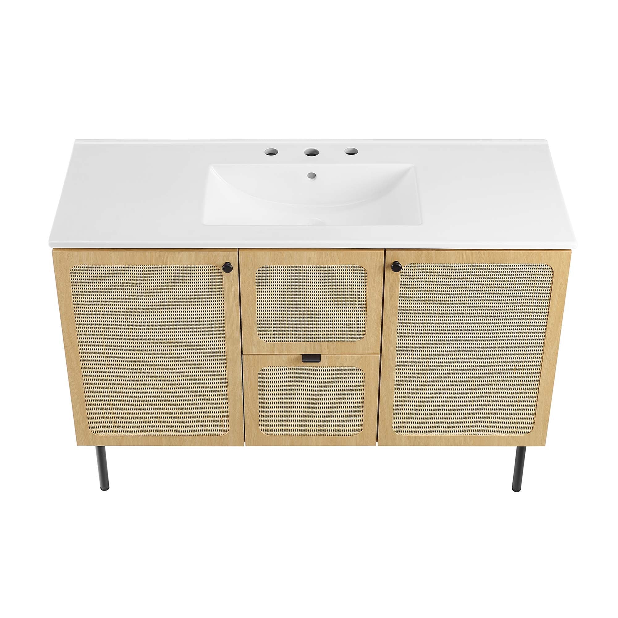 Chaucer Bathroom Vanity with White Basin Included