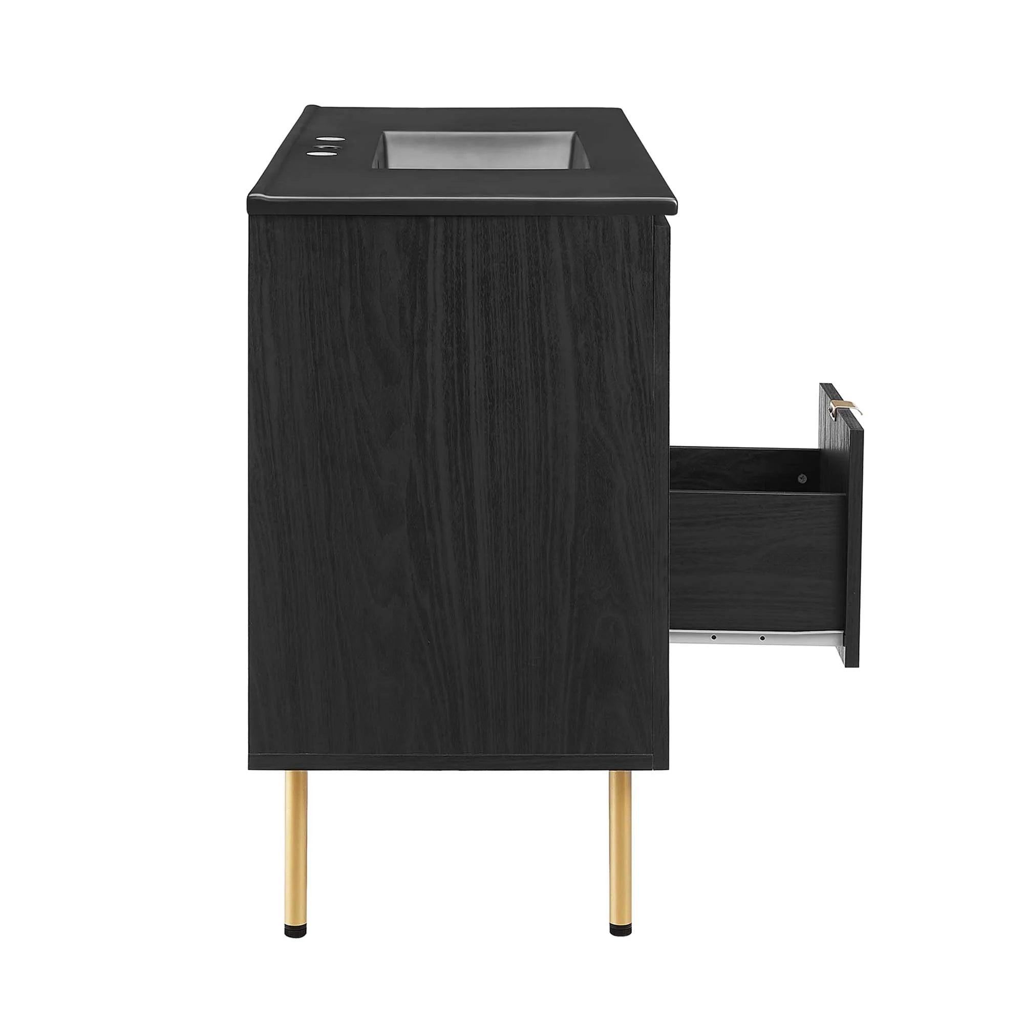 Chaucer Bathroom Vanity with Black Basin Included