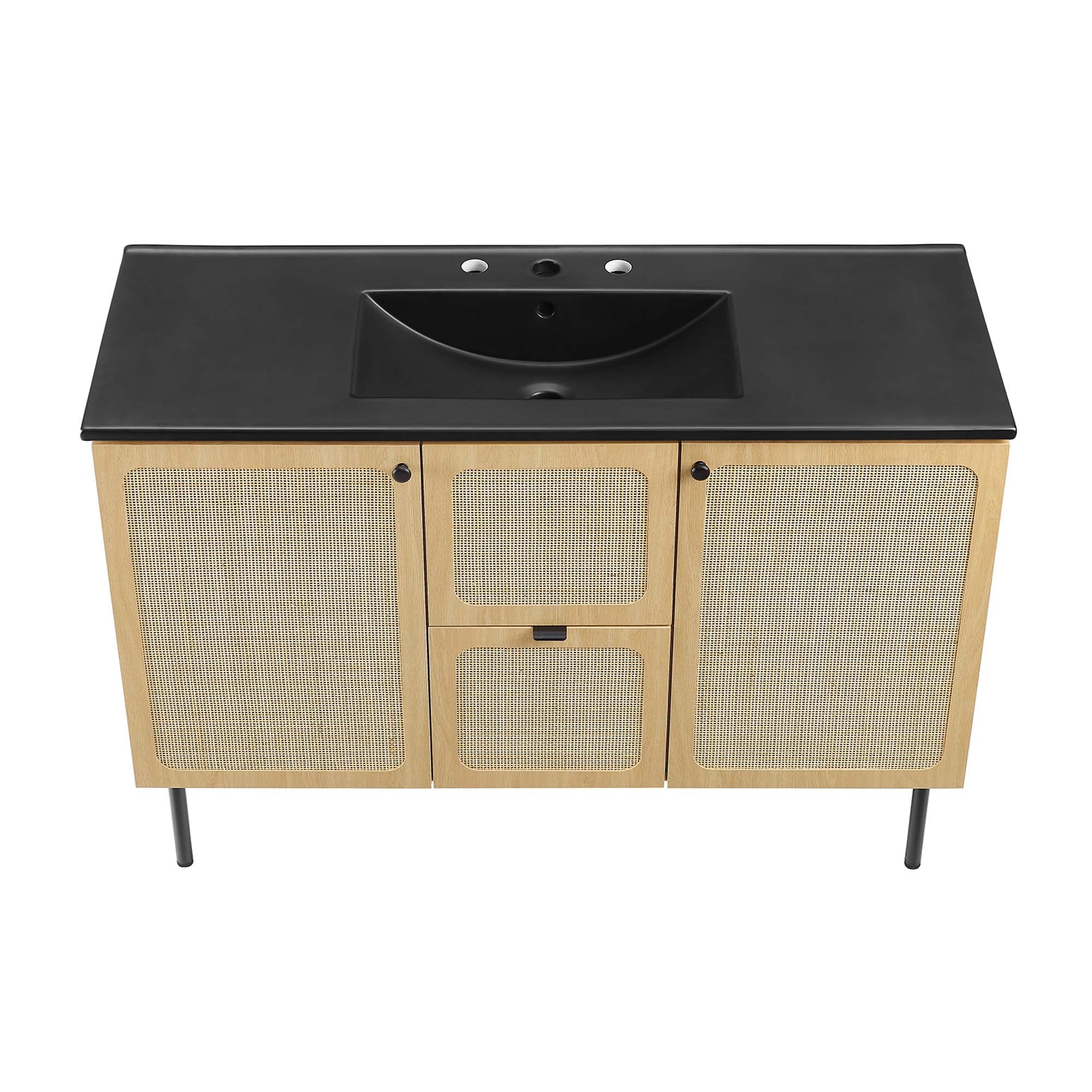 Chaucer Bathroom Vanity with Black Basin Included