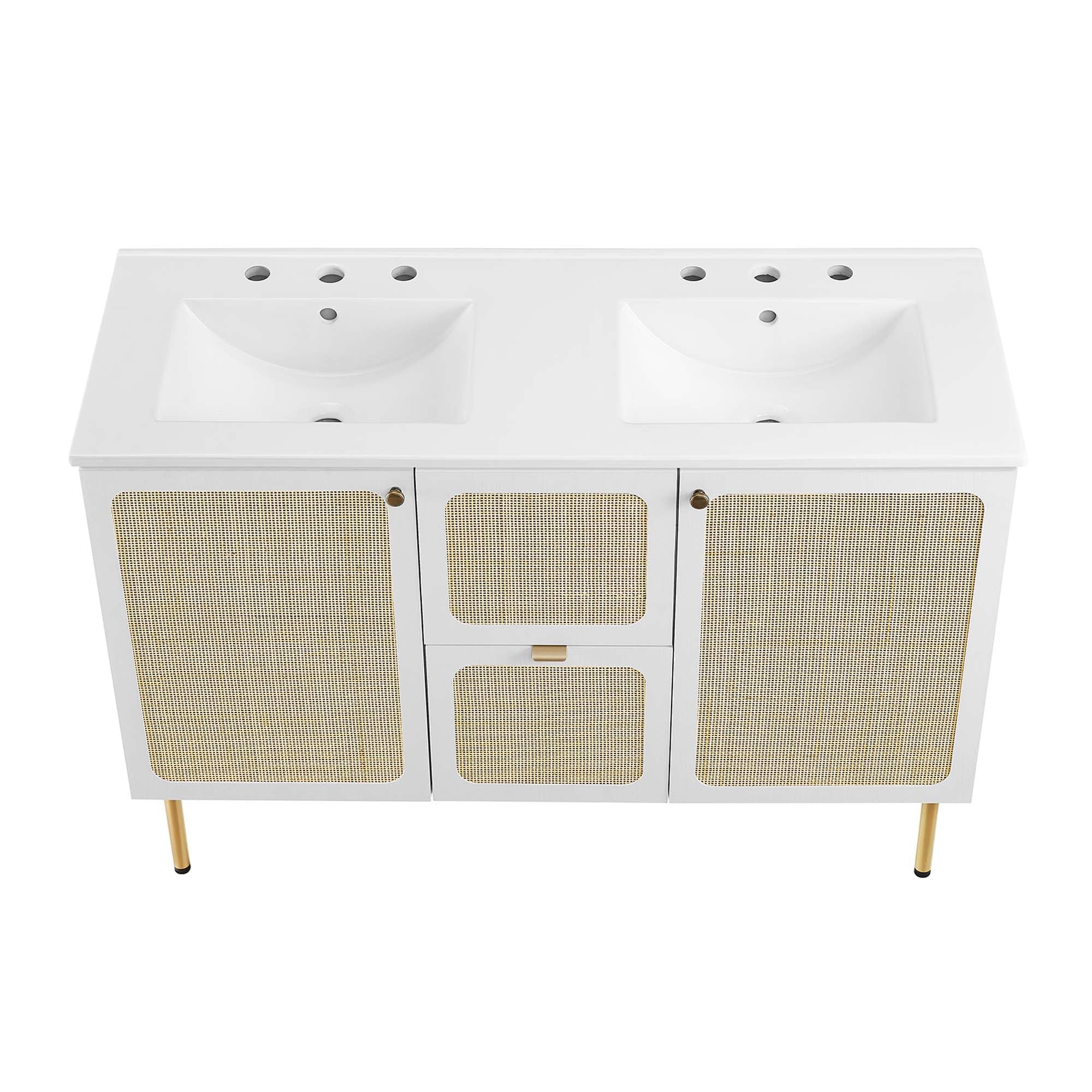 Chaucer Bathroom Vanity with White Basin Included