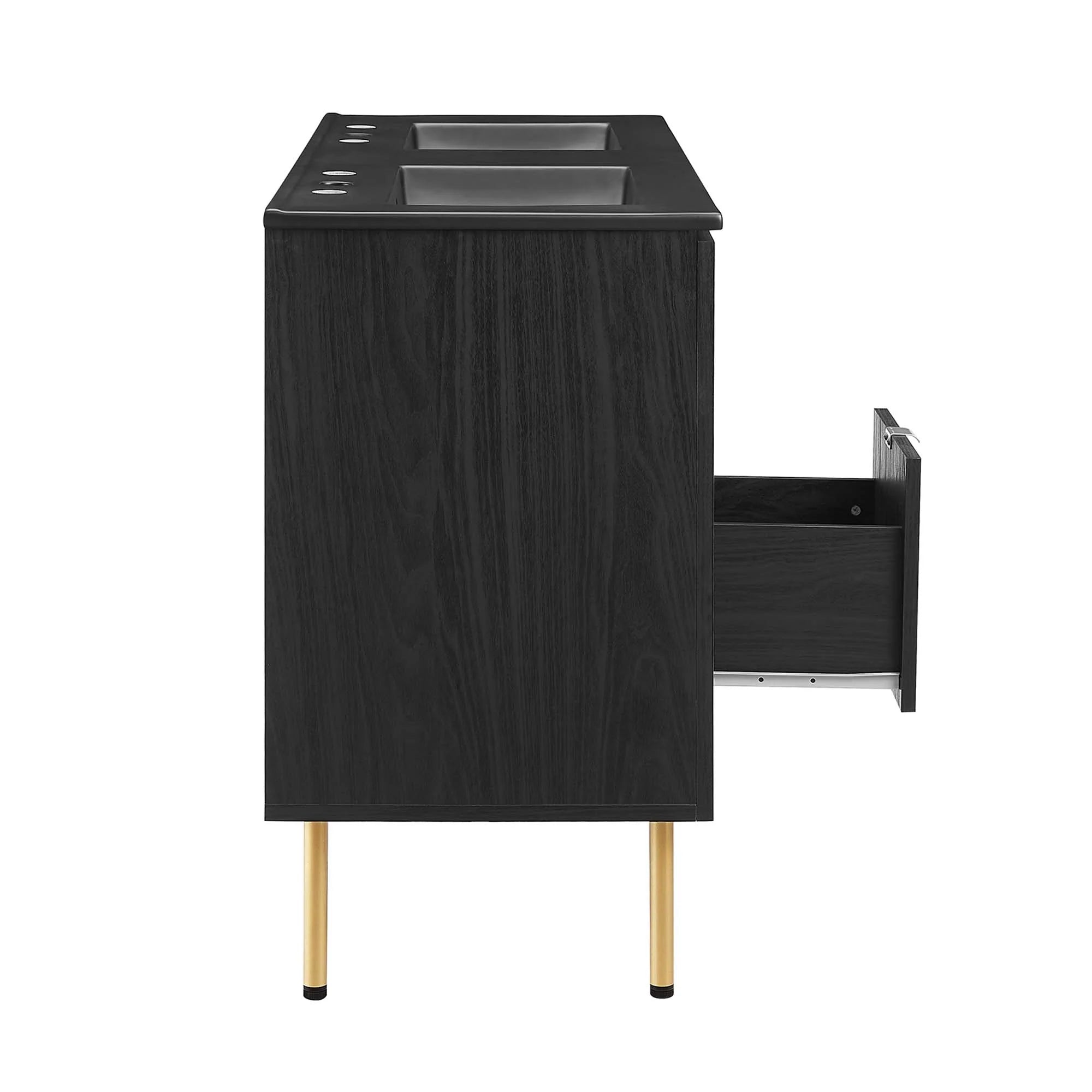 Chaucer Bathroom Vanity with Black Basin Included