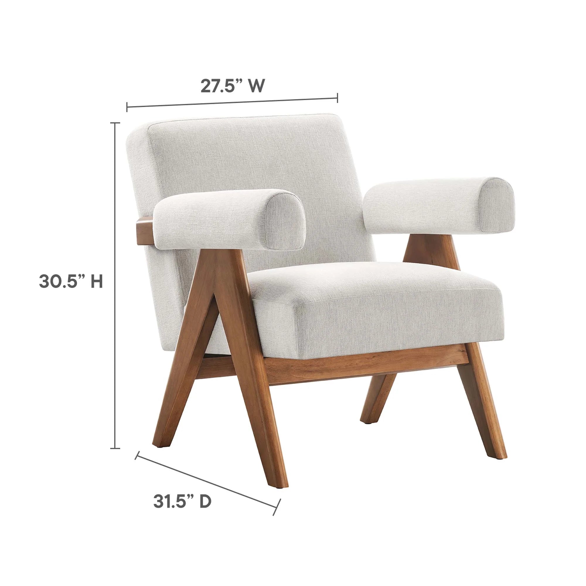 Lot de 2 fauteuils en tissu Lyra 