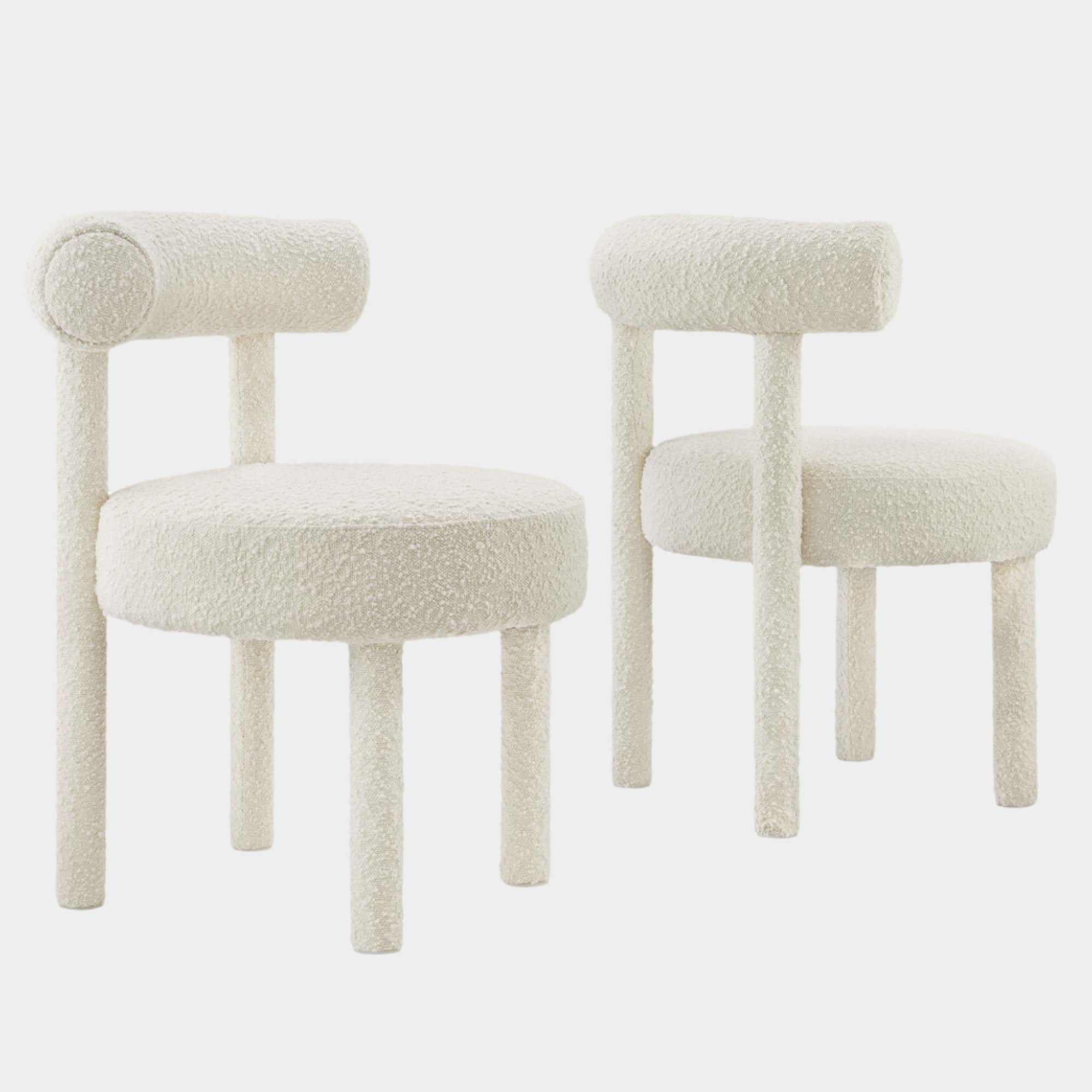 Toulouse Boucle Fabric Dining Chair - Set of 2