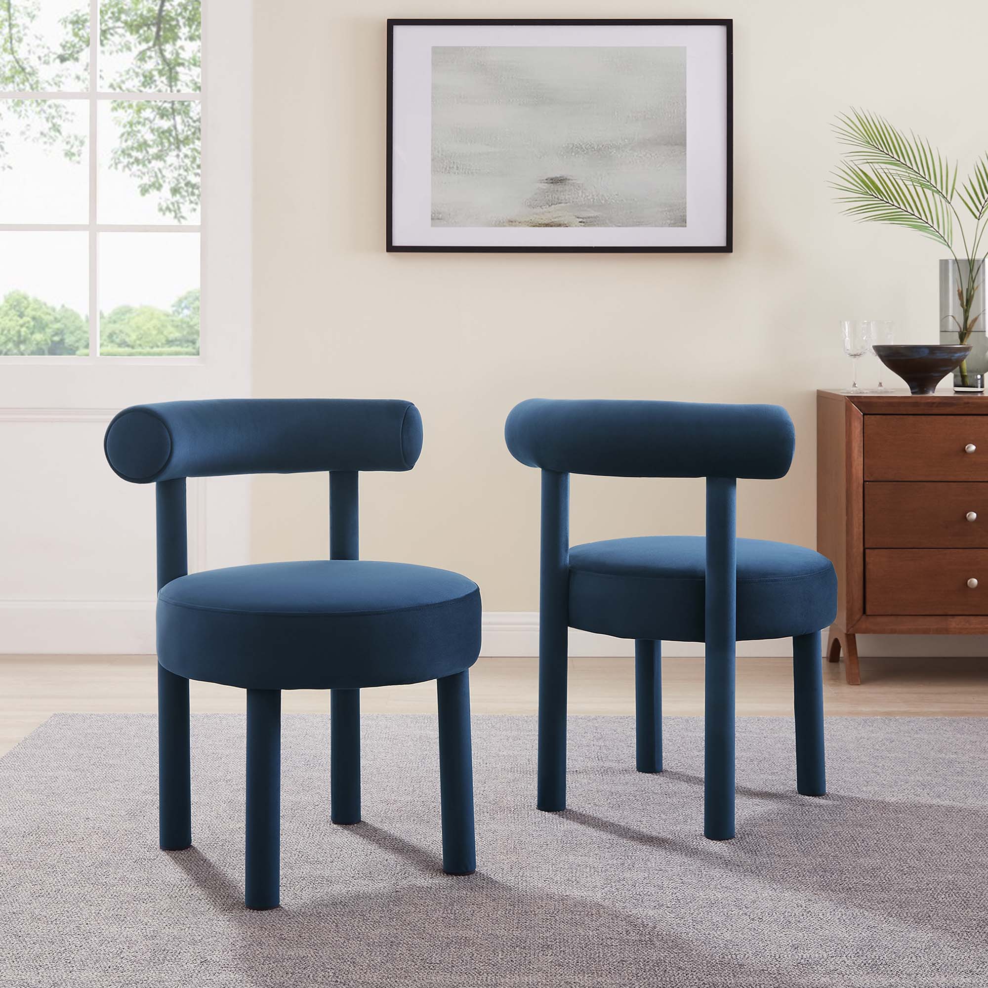 Toulouse Performance Velvet Dining Chair - Set of 2